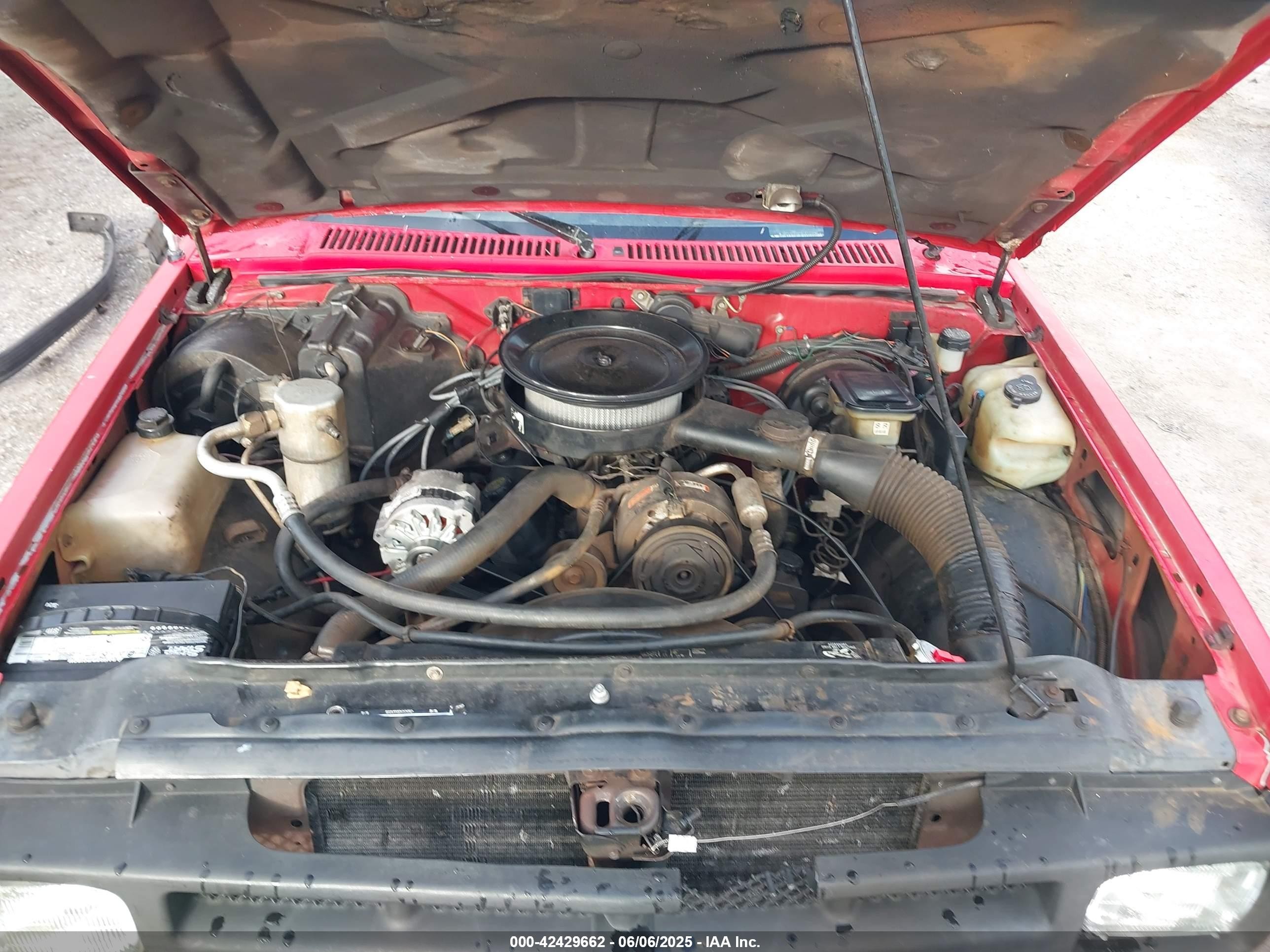 1993 Chevrolet S Truck S10 Red vin: 1GCCS14R8P8189028