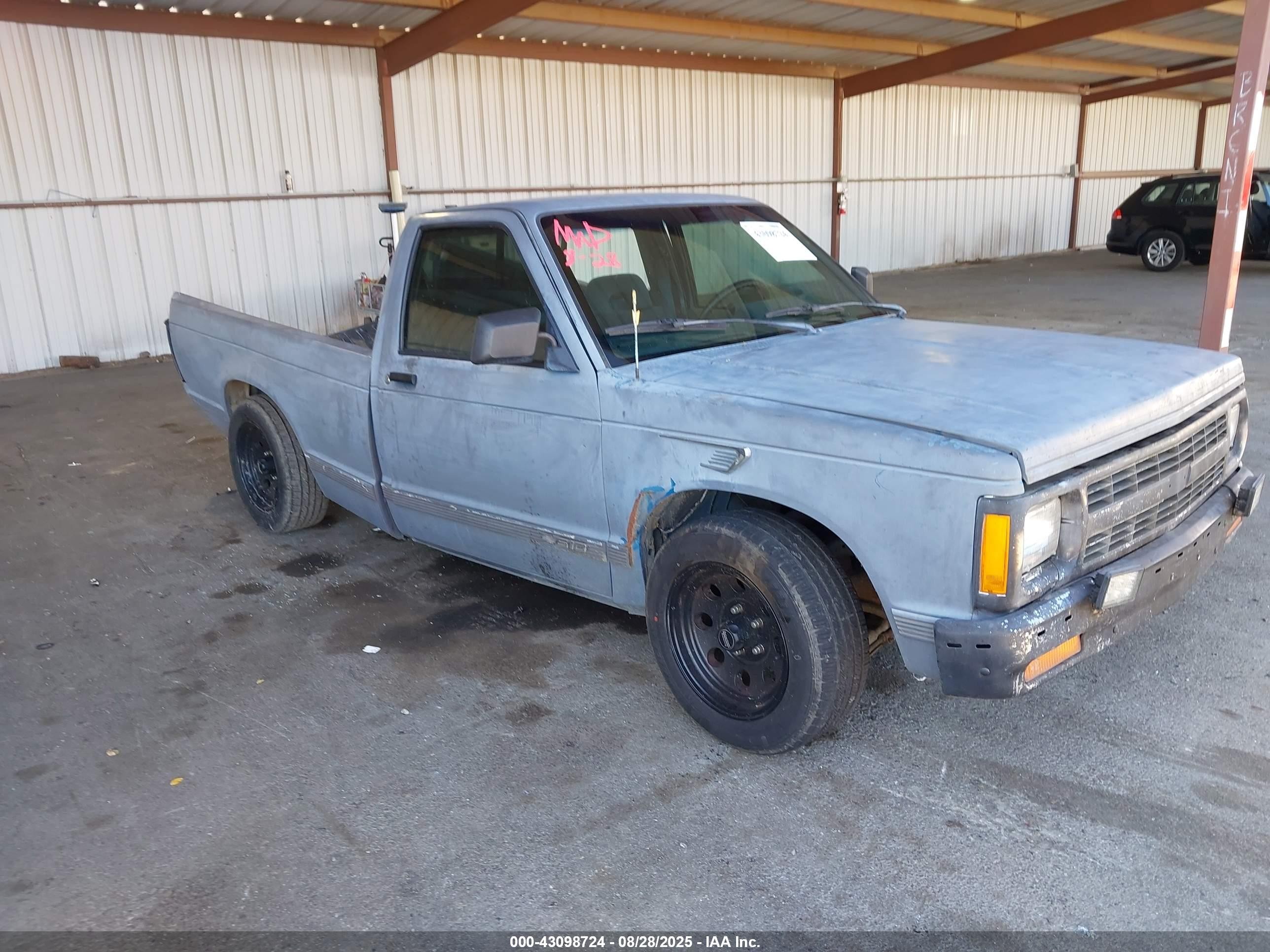1993 Chevrolet S Truck S10 Gray vin: 1GCCS14R9P8127718