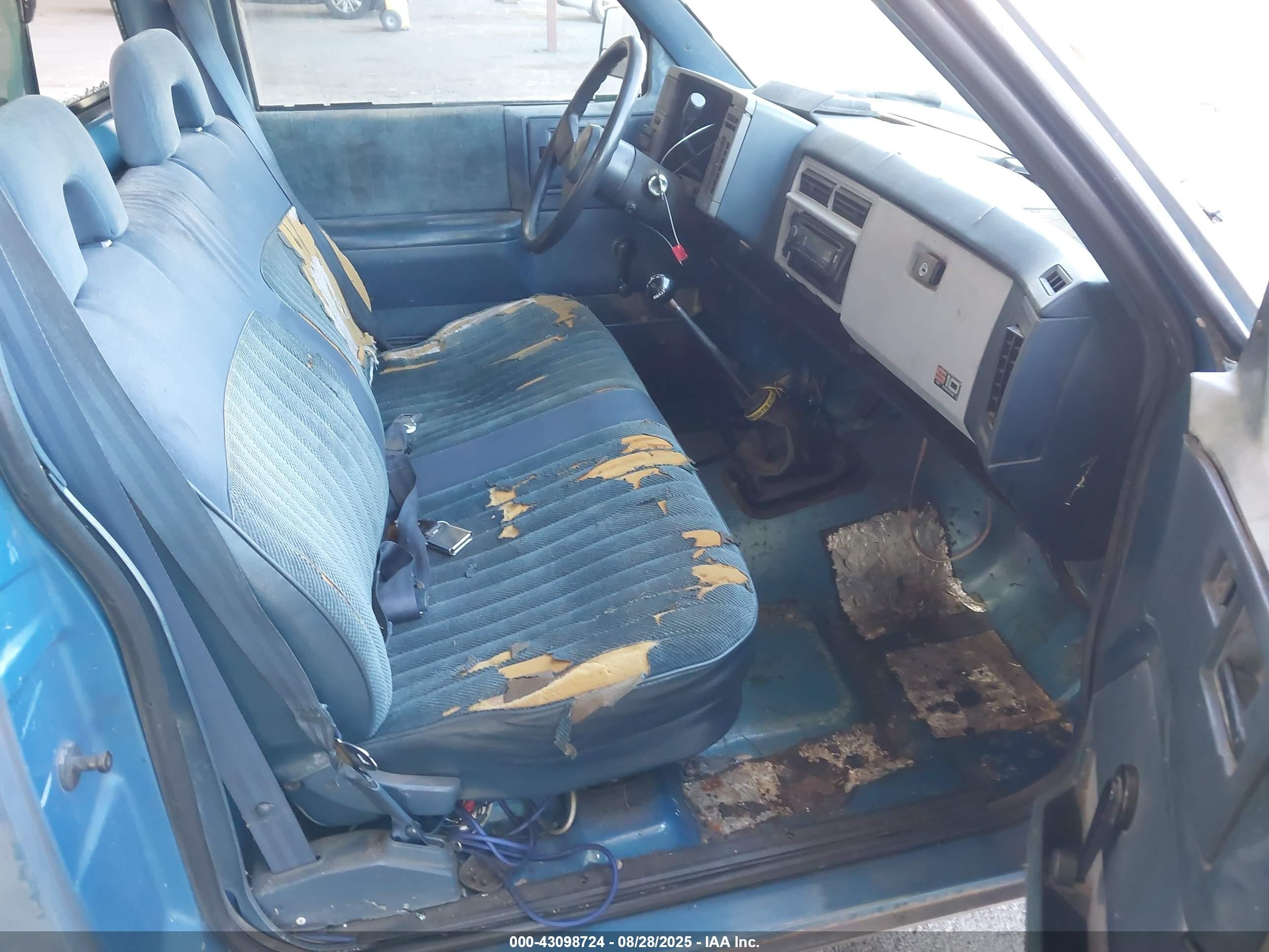 1993 Chevrolet S Truck S10 Gray vin: 1GCCS14R9P8127718
