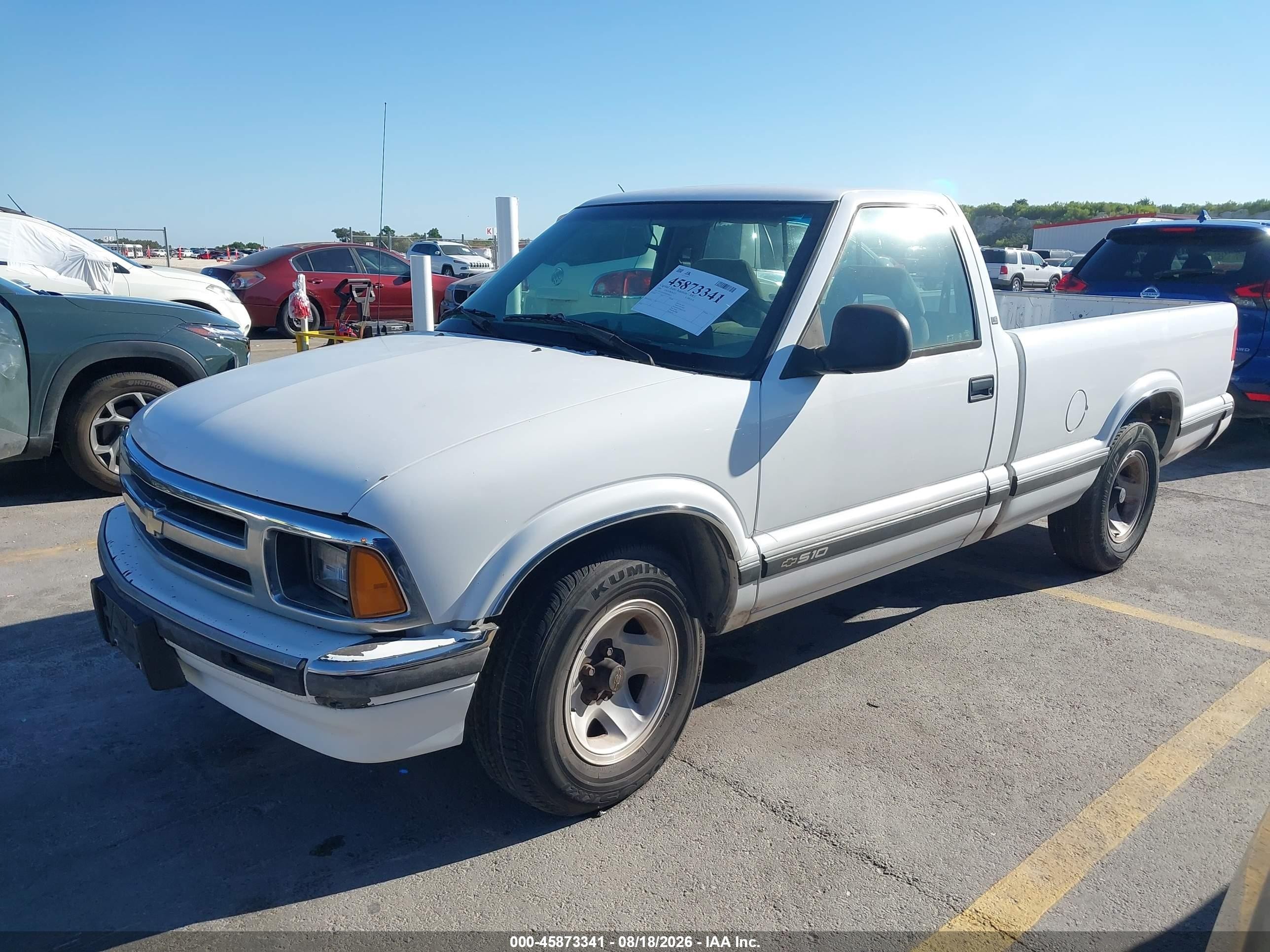 1994 Chevrolet S Truck S10 White vin: 1GCCS14W3R8196672