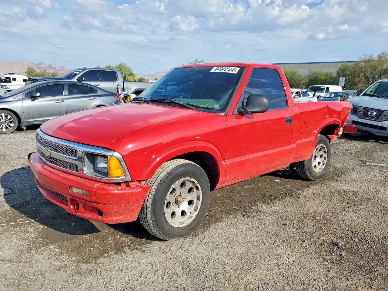 1996 Chevrolet S Truck S10 Red vin: 1GCCS14W4T8231601