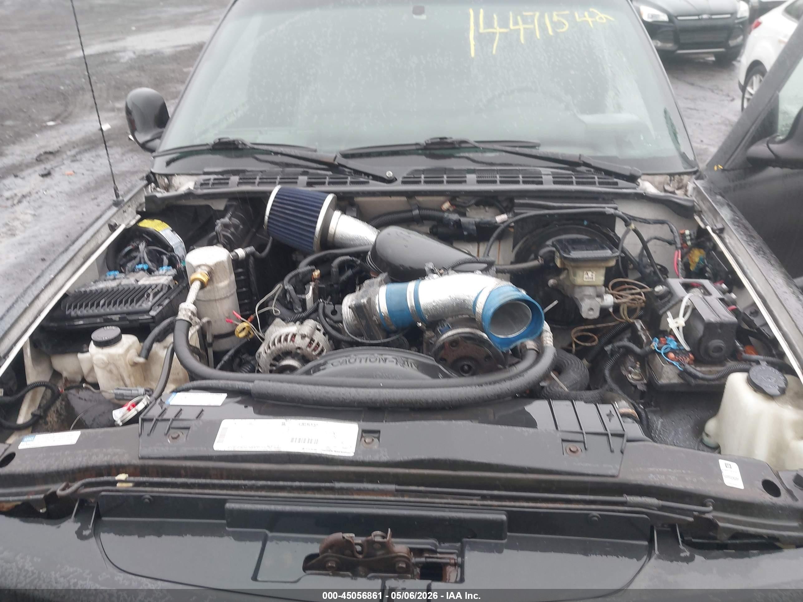 1997 Chevrolet S-10 Fleetside Black vin: 1GCCS14X1V8157629