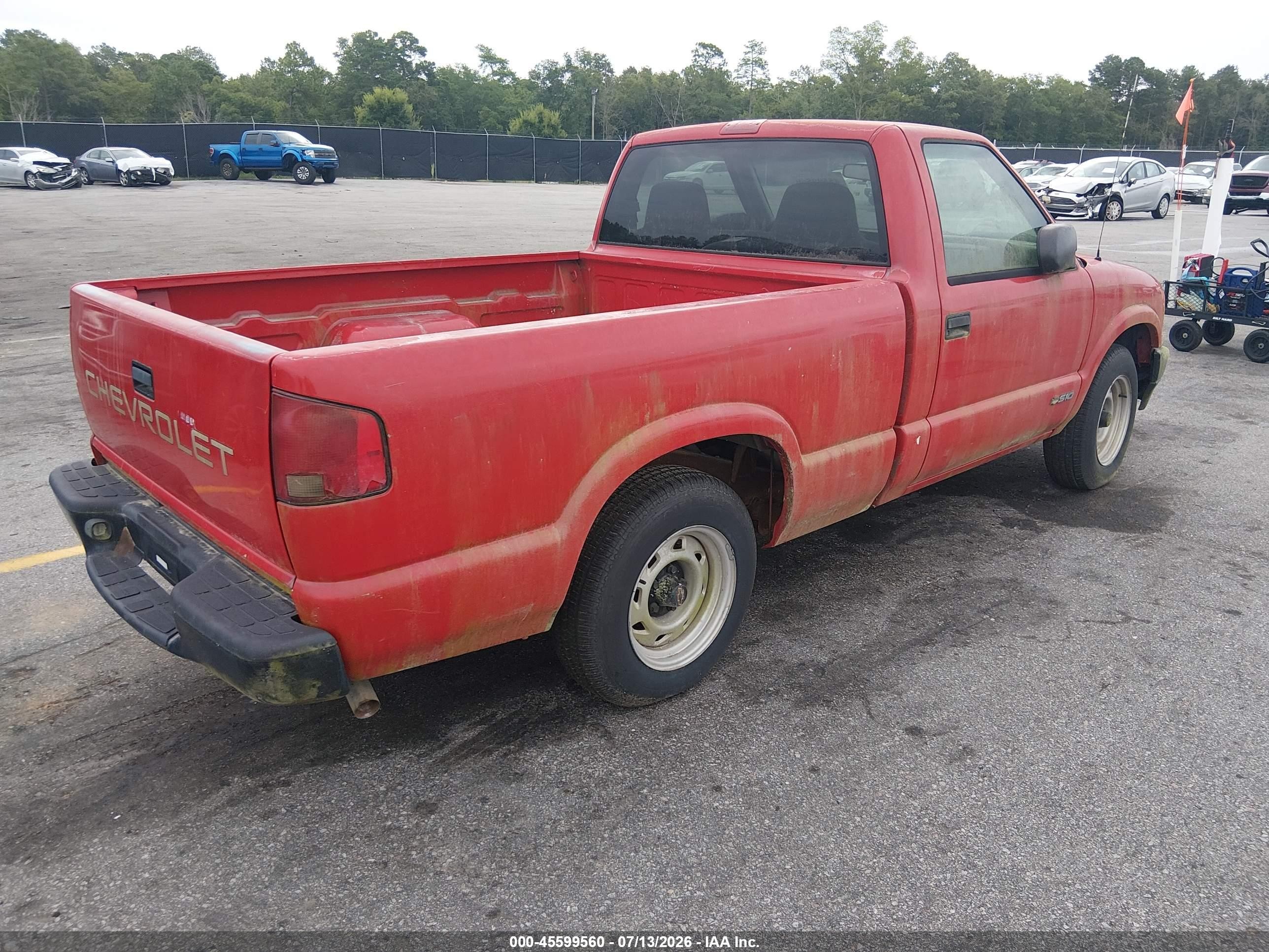 1999 Chevrolet S-10   Красный vin: 1GCCS14X1X8118932