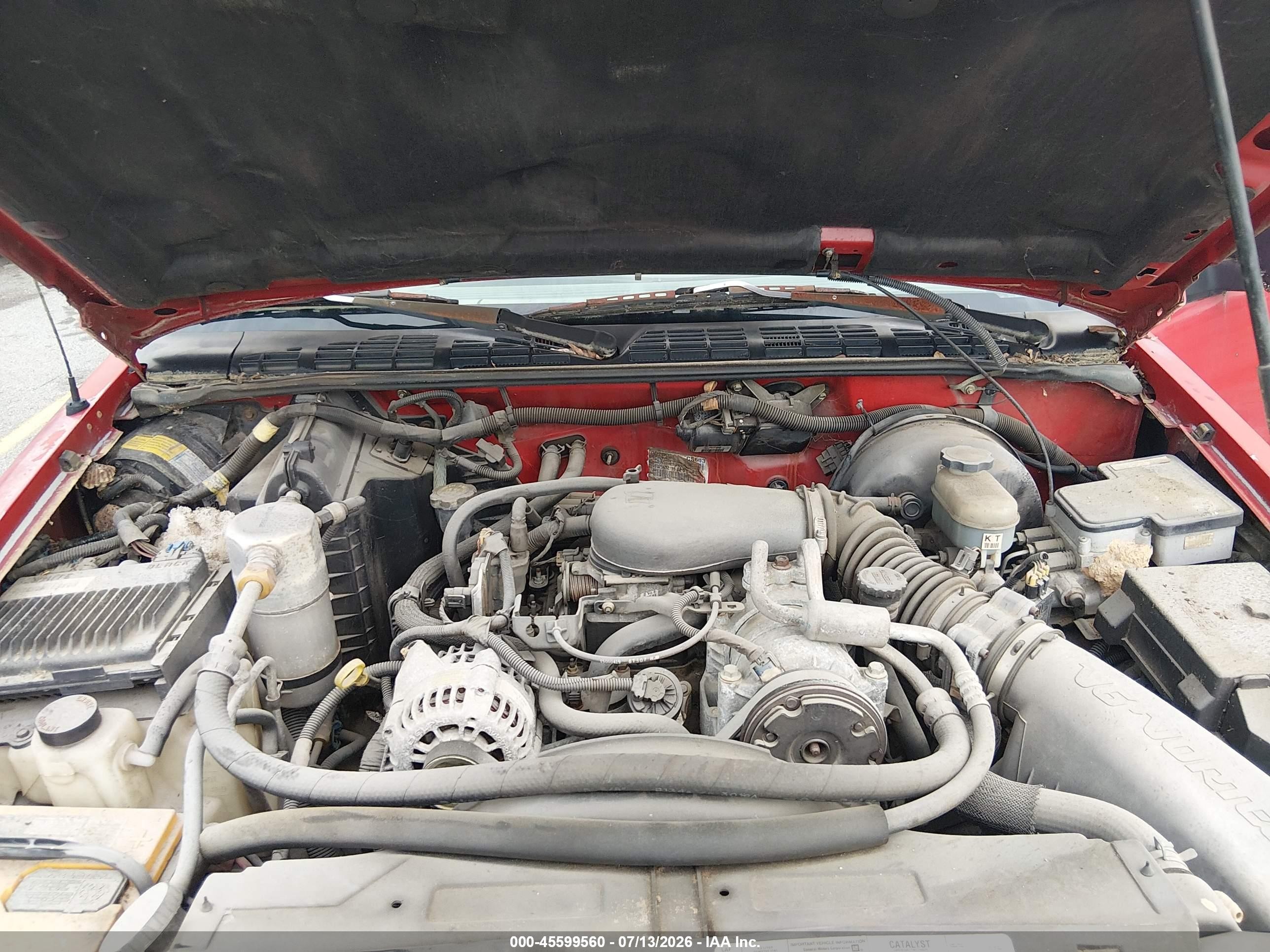 1999 Chevrolet S-10   Красный vin: 1GCCS14X1X8118932