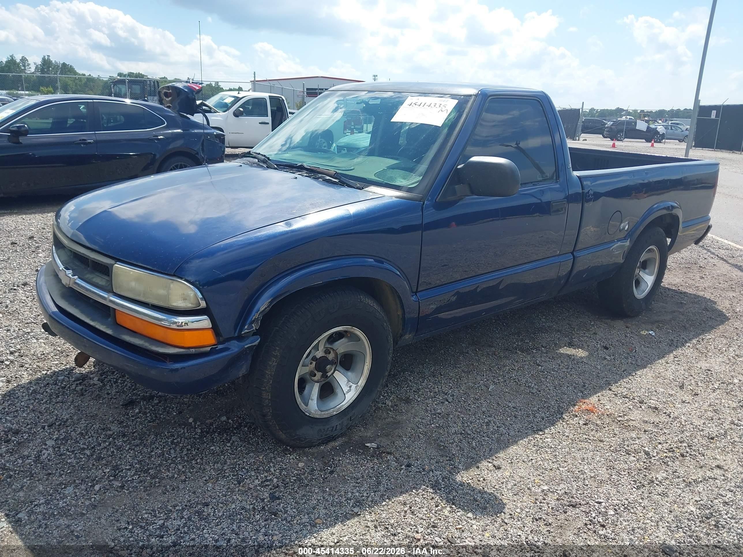 2003 Chevrolet S-10 Ls Синий vin: 1GCCS14X238128332
