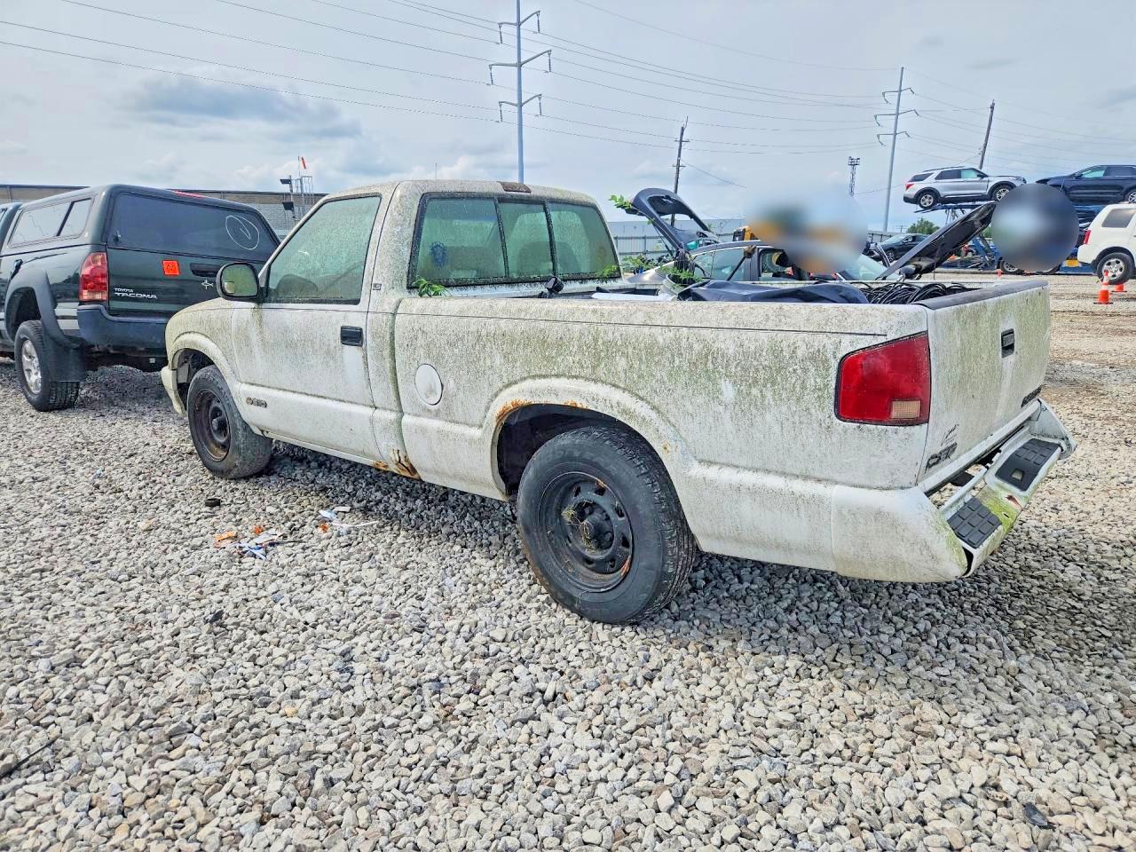 1997 Chevrolet S Truck S10 White vin: 1GCCS14X3VK100058
