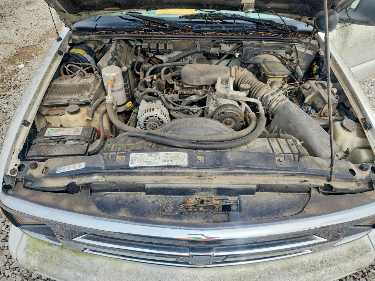 1997 Chevrolet S Truck S10 White vin: 1GCCS14X3VK100058