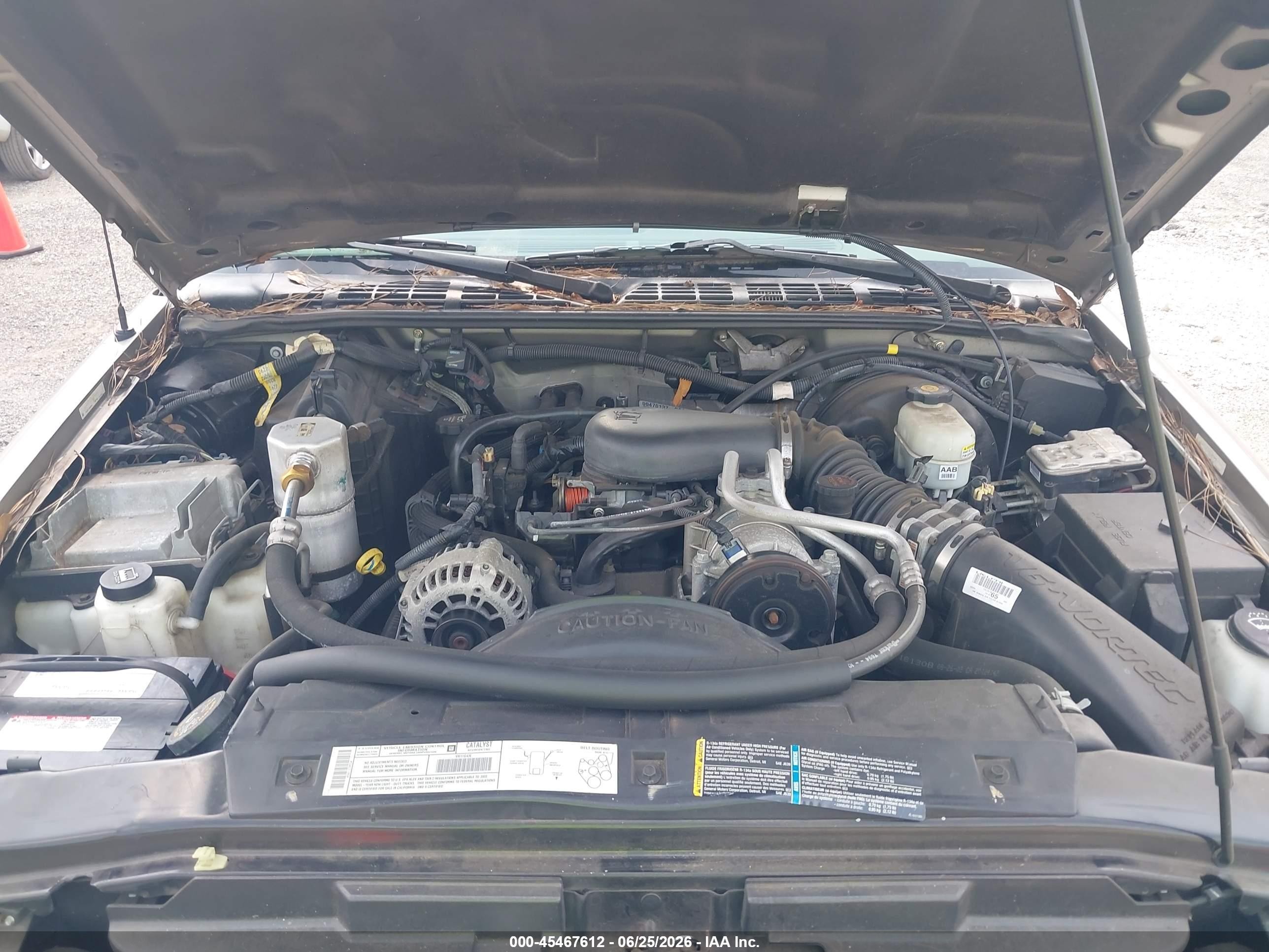 2003 Chevrolet S-10 Ls Champagne vin: 1GCCS14X438133953