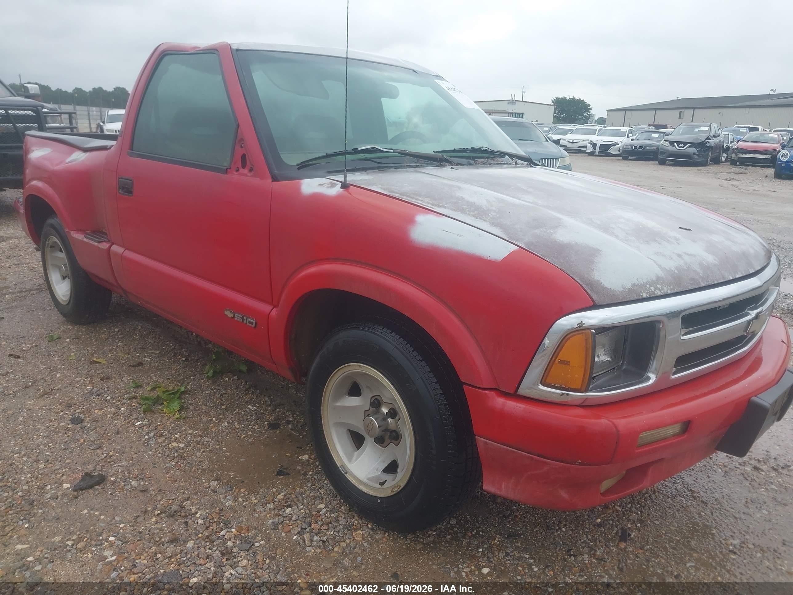 1996 Chevrolet S Truck S10 Red vin: 1GCCS14X5T8220082