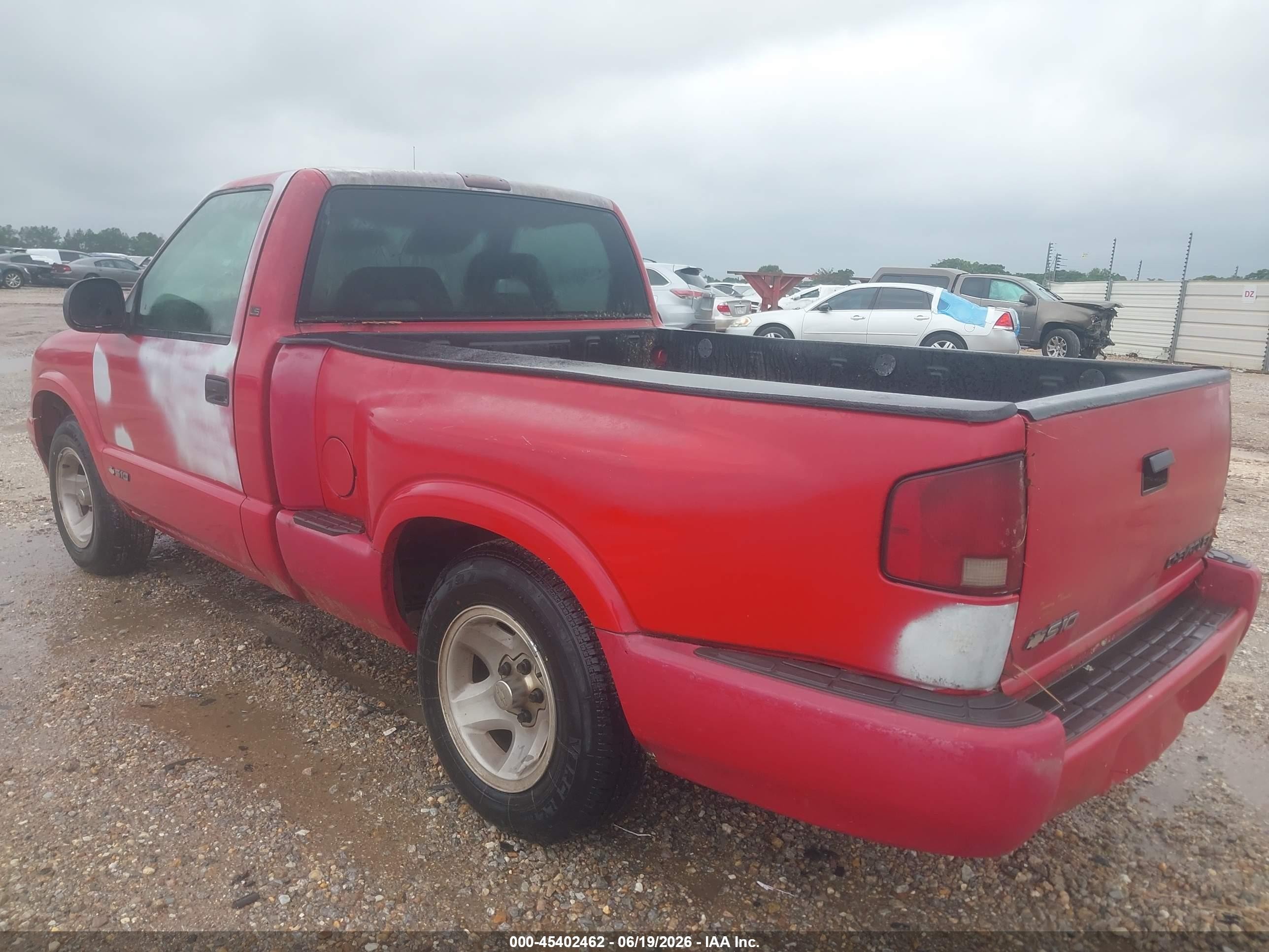 1996 Chevrolet S Truck S10 Red vin: 1GCCS14X5T8220082