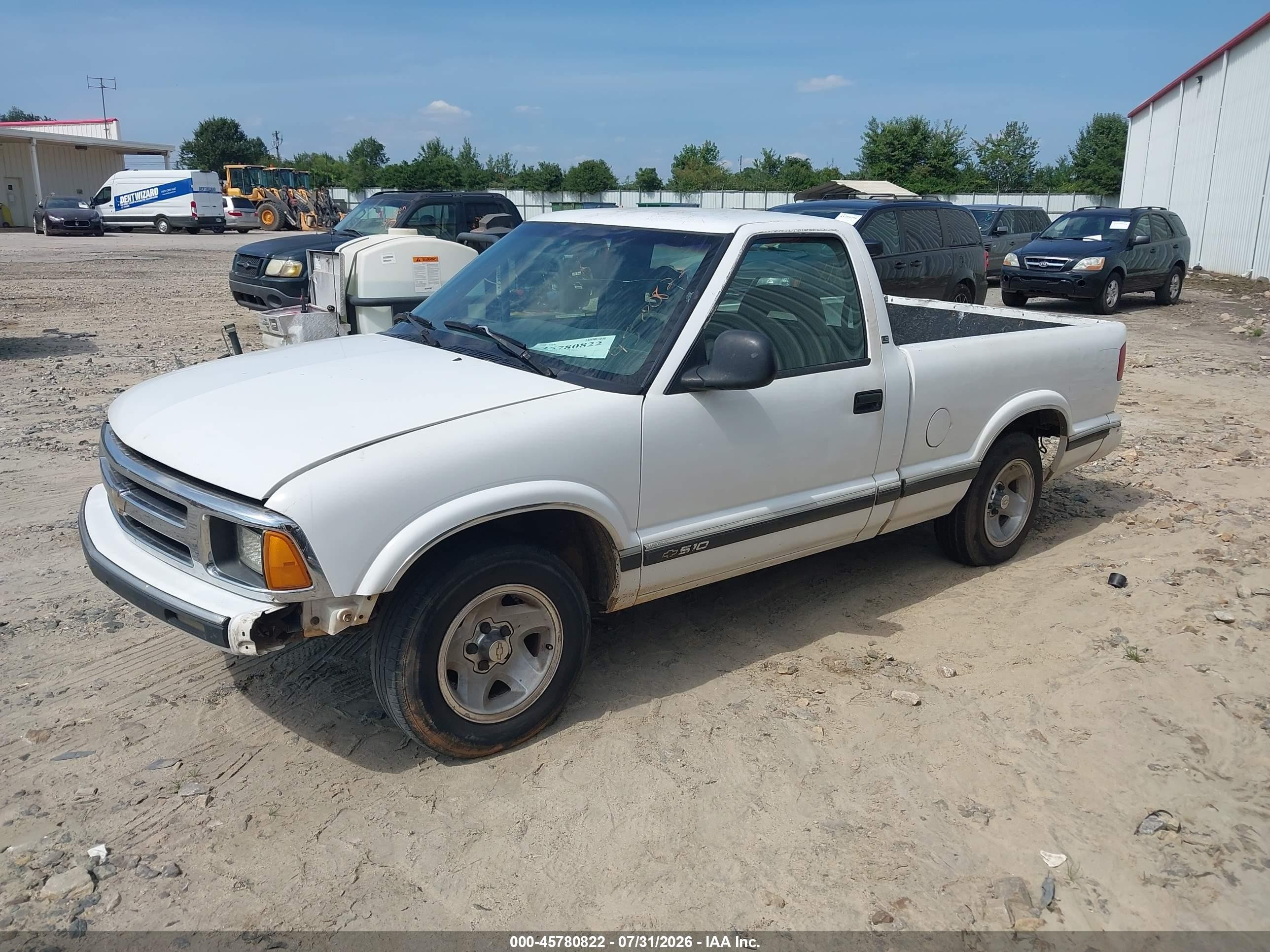 1996 Chevrolet S Truck S10 White vin: 1GCCS14X6TK187533