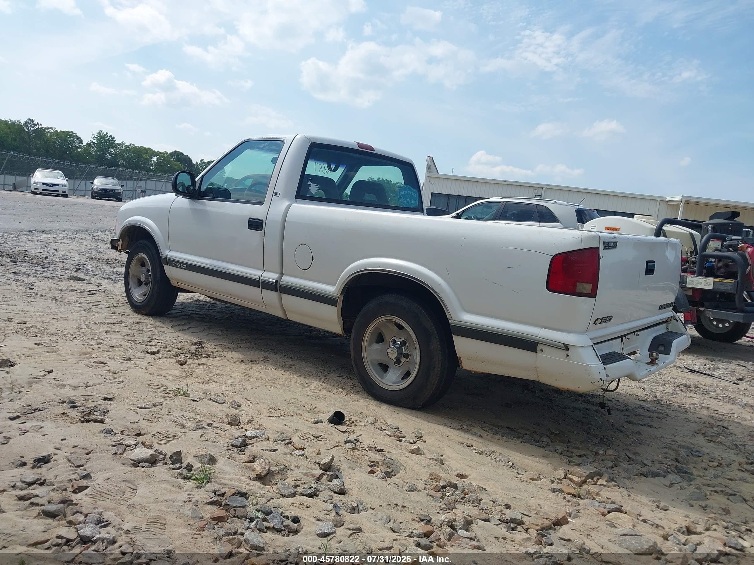 1996 Chevrolet S Truck S10 White vin: 1GCCS14X6TK187533