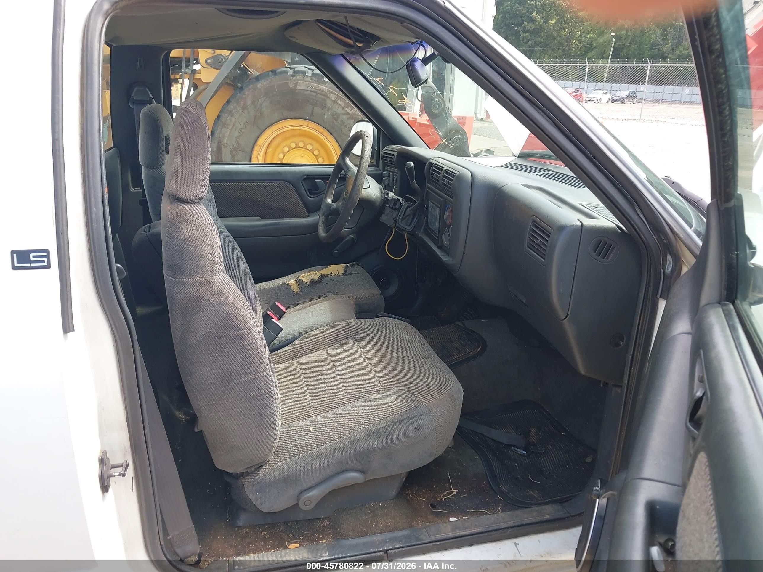 1996 Chevrolet S Truck S10 White vin: 1GCCS14X6TK187533