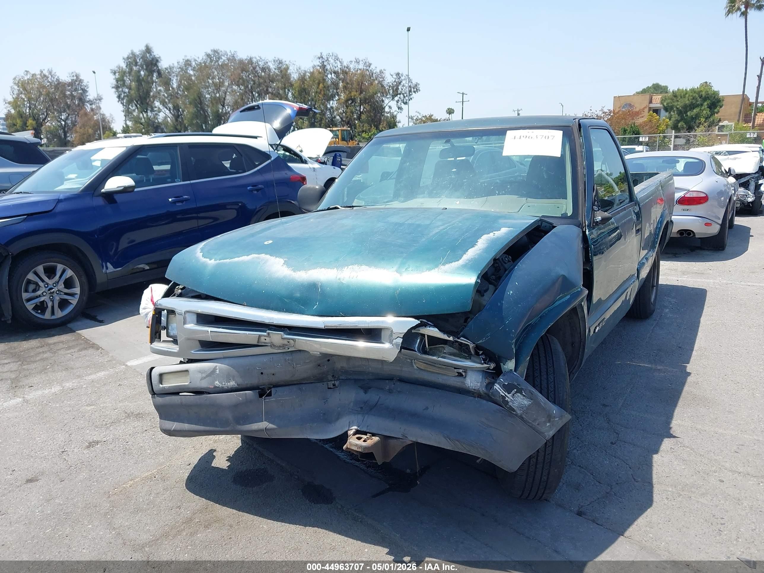 1997 Chevrolet S-10 Fleetside Green vin: 1GCCS14X6V8187497