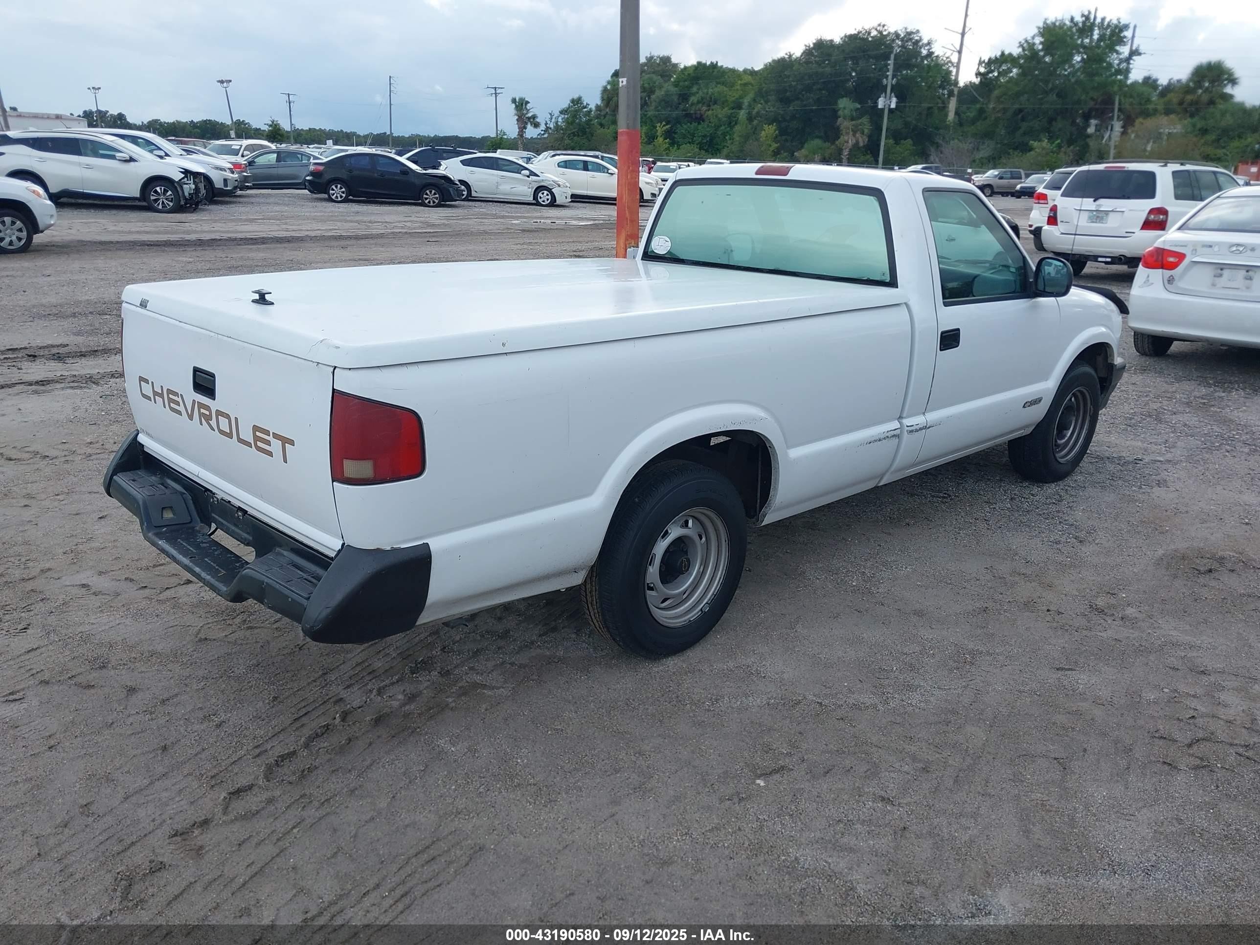1996 Chevrolet S Truck S10 White vin: 1GCCS14X7T8218351