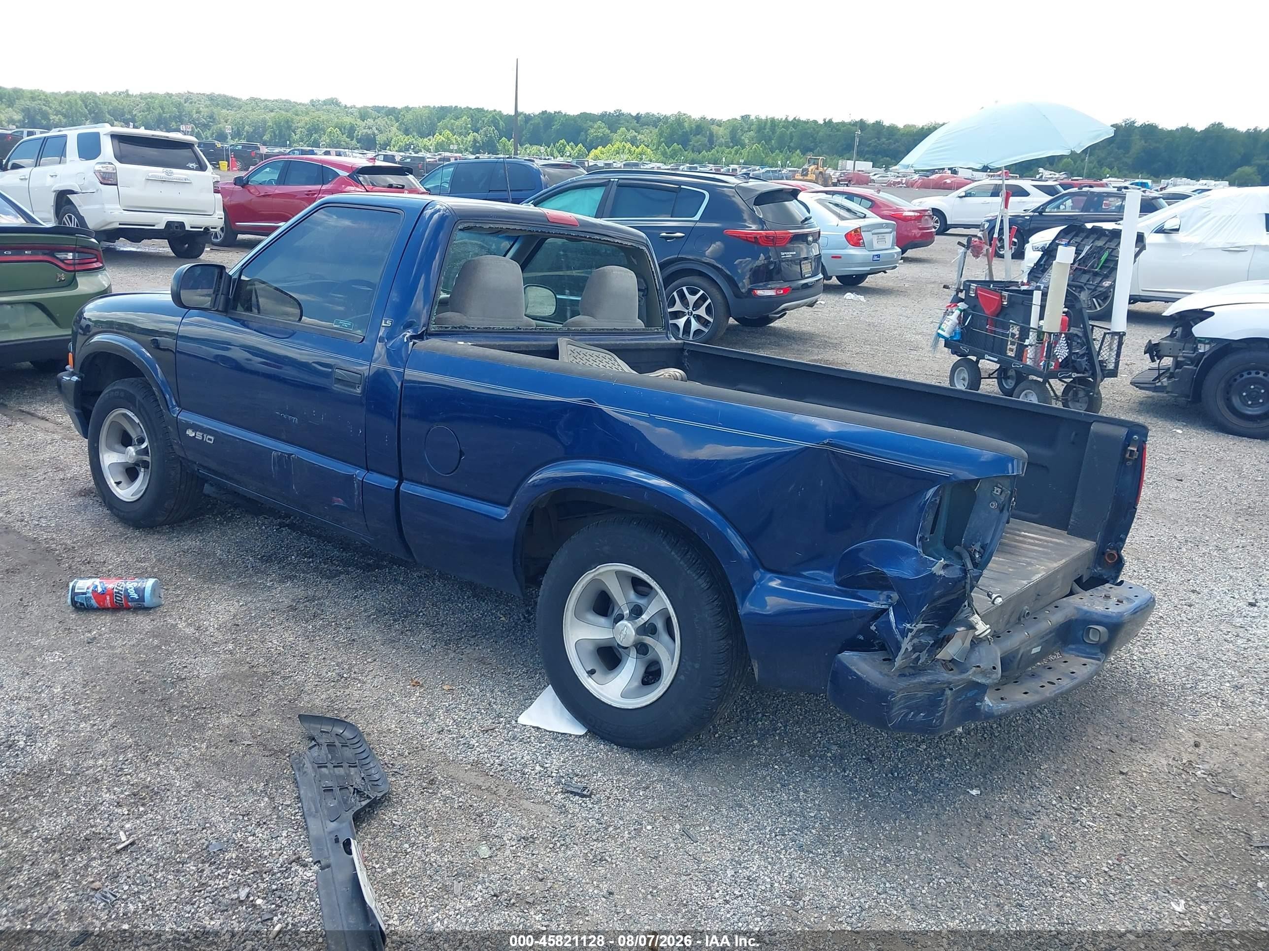 1998 Chevrolet S-10 Ls Синий vin: 1GCCS14X7WK202352