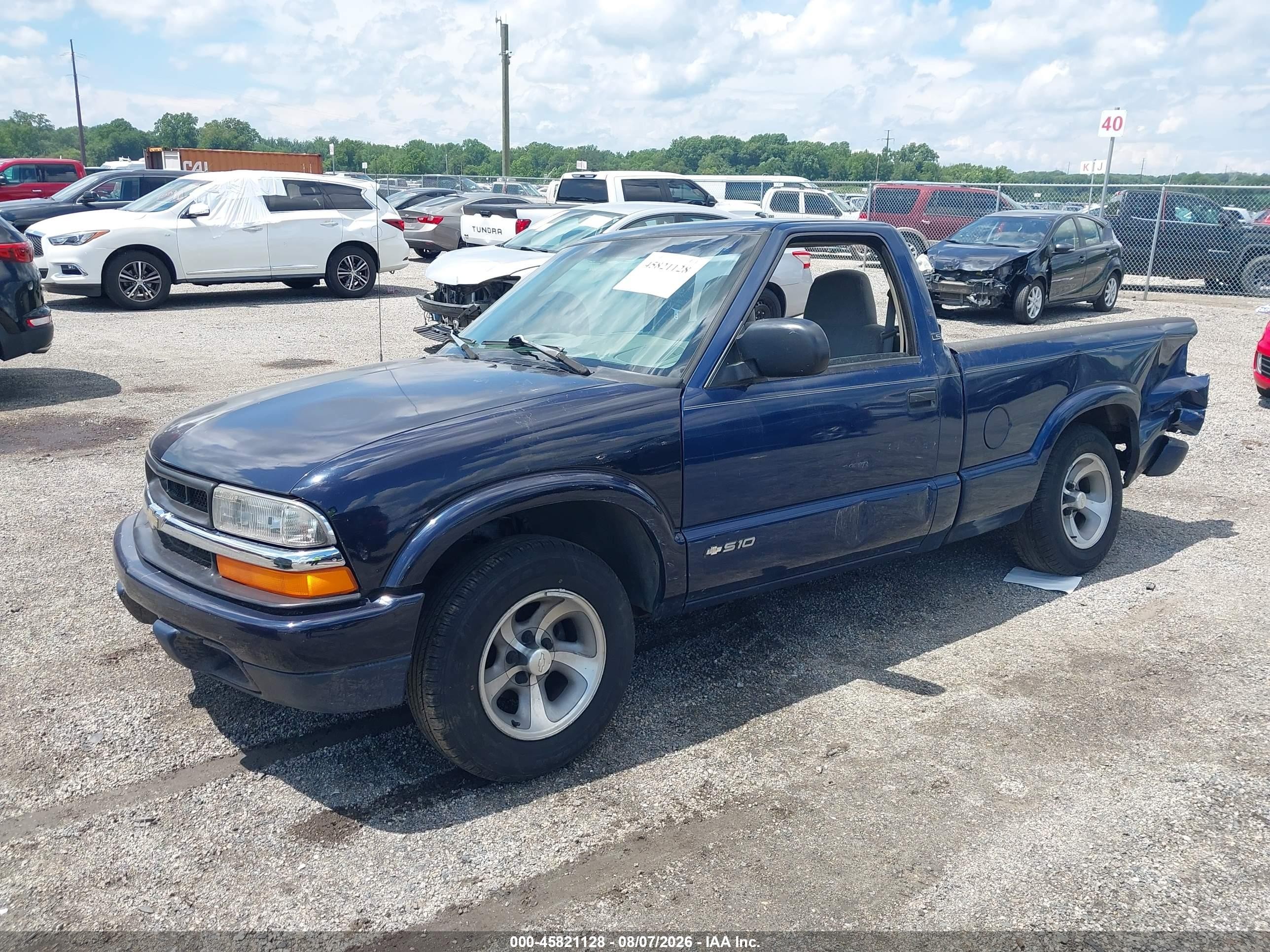 1998 Chevrolet S-10 Ls Синий vin: 1GCCS14X7WK202352