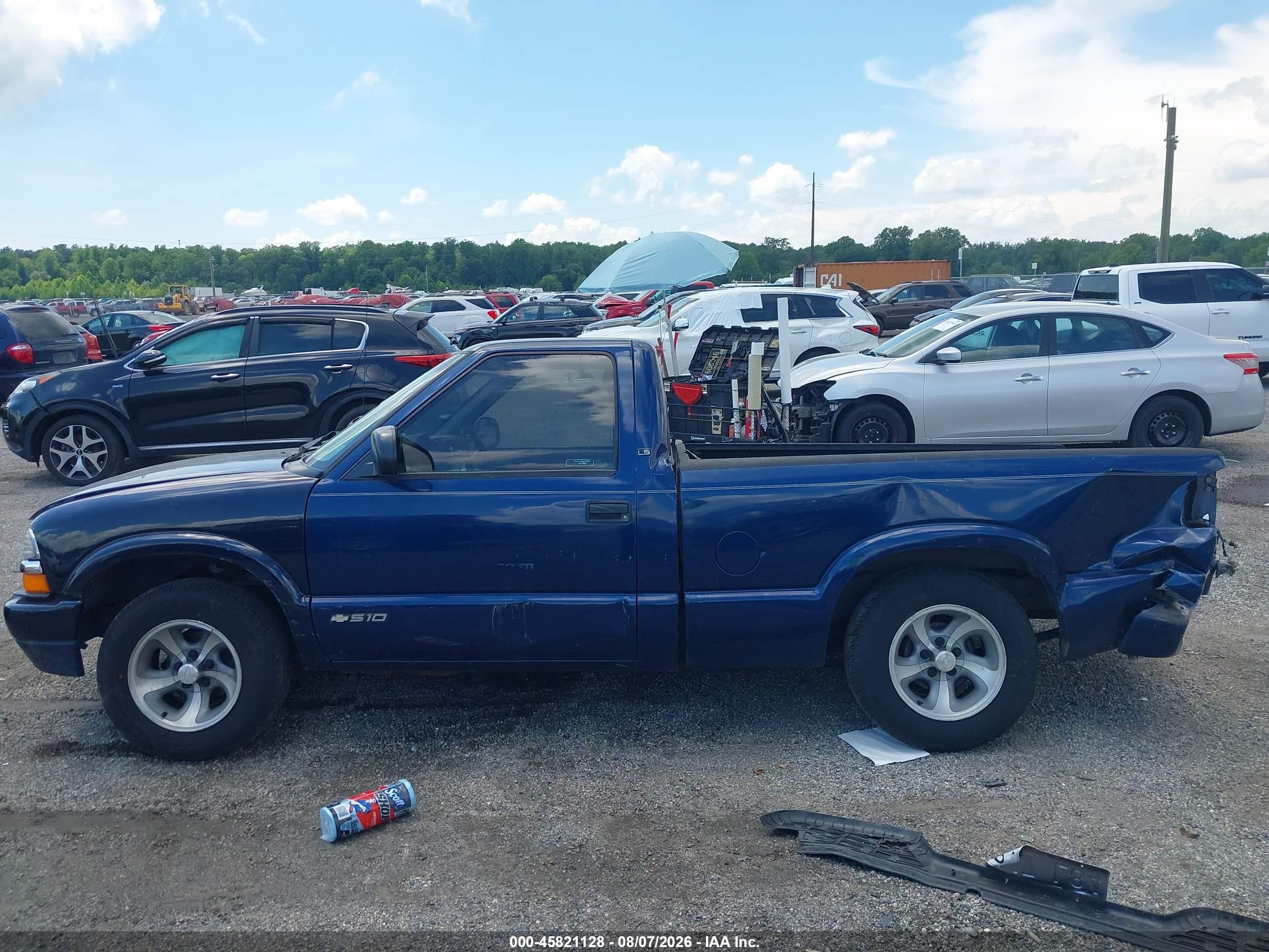 1998 Chevrolet S-10 Ls Синий vin: 1GCCS14X7WK202352