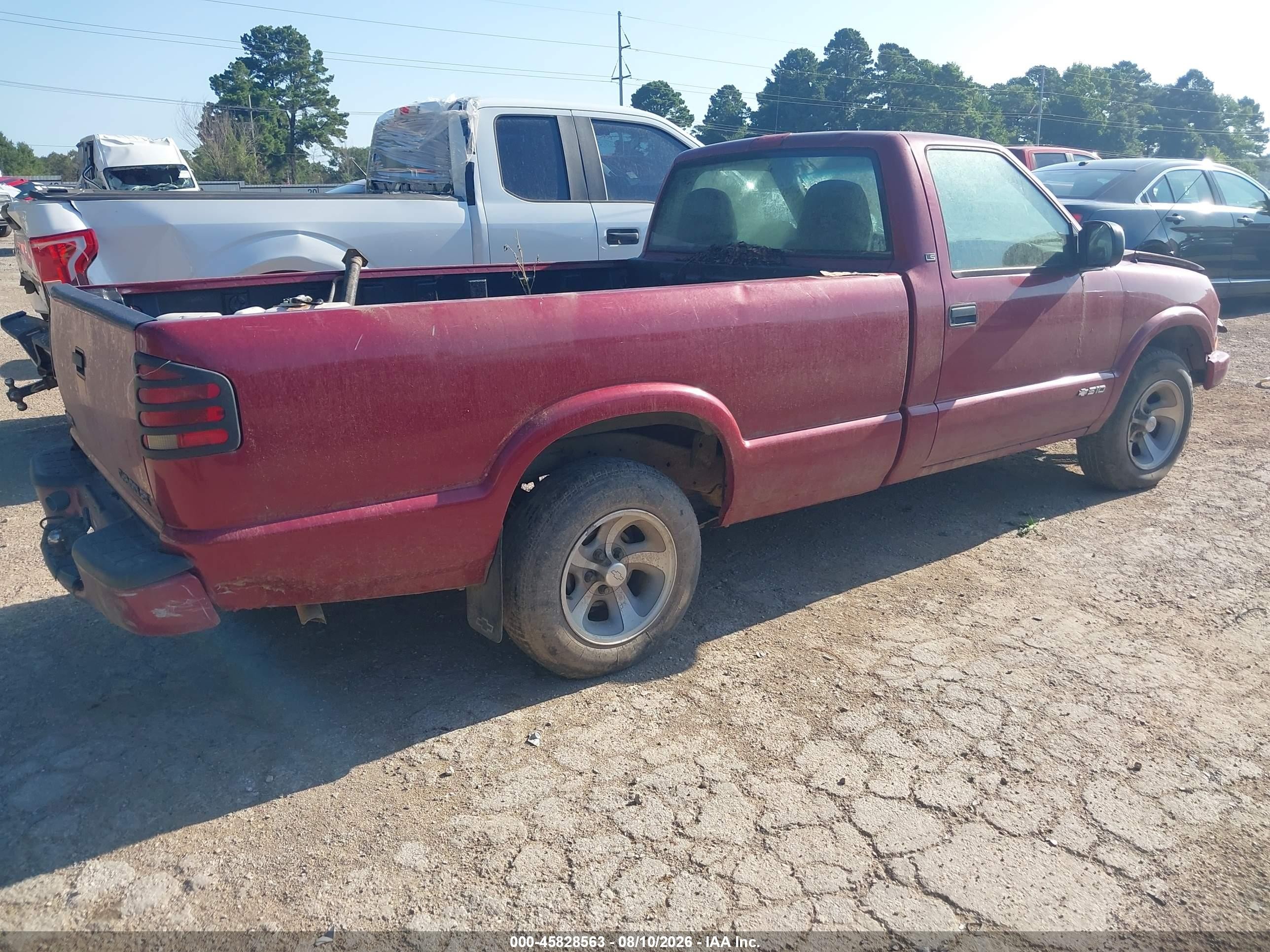 1999 Chevrolet S-10 Ls Темно-бордовый vin: 1GCCS14X7XK146057