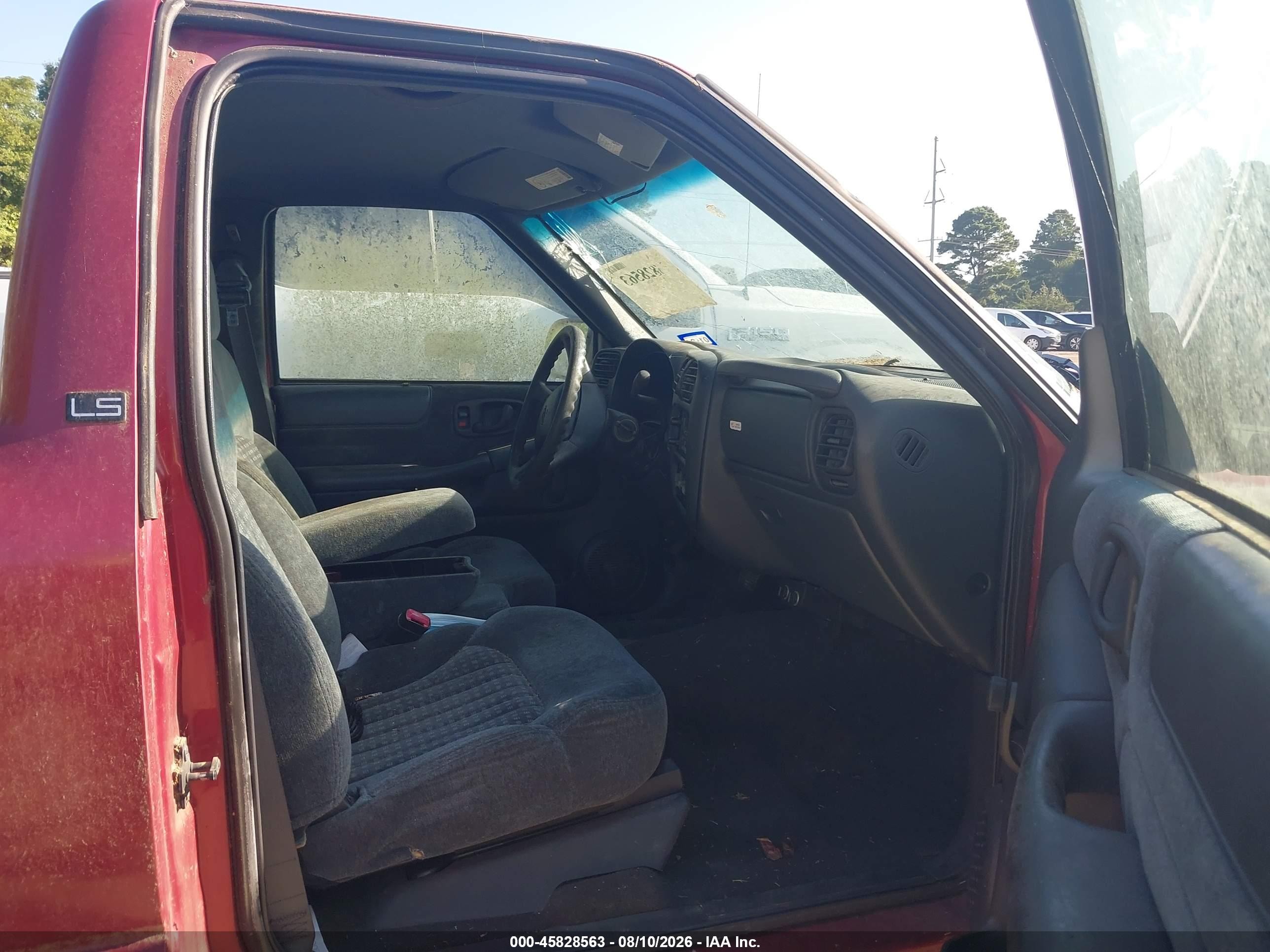 1999 Chevrolet S-10 Ls Темно-бордовый vin: 1GCCS14X7XK146057