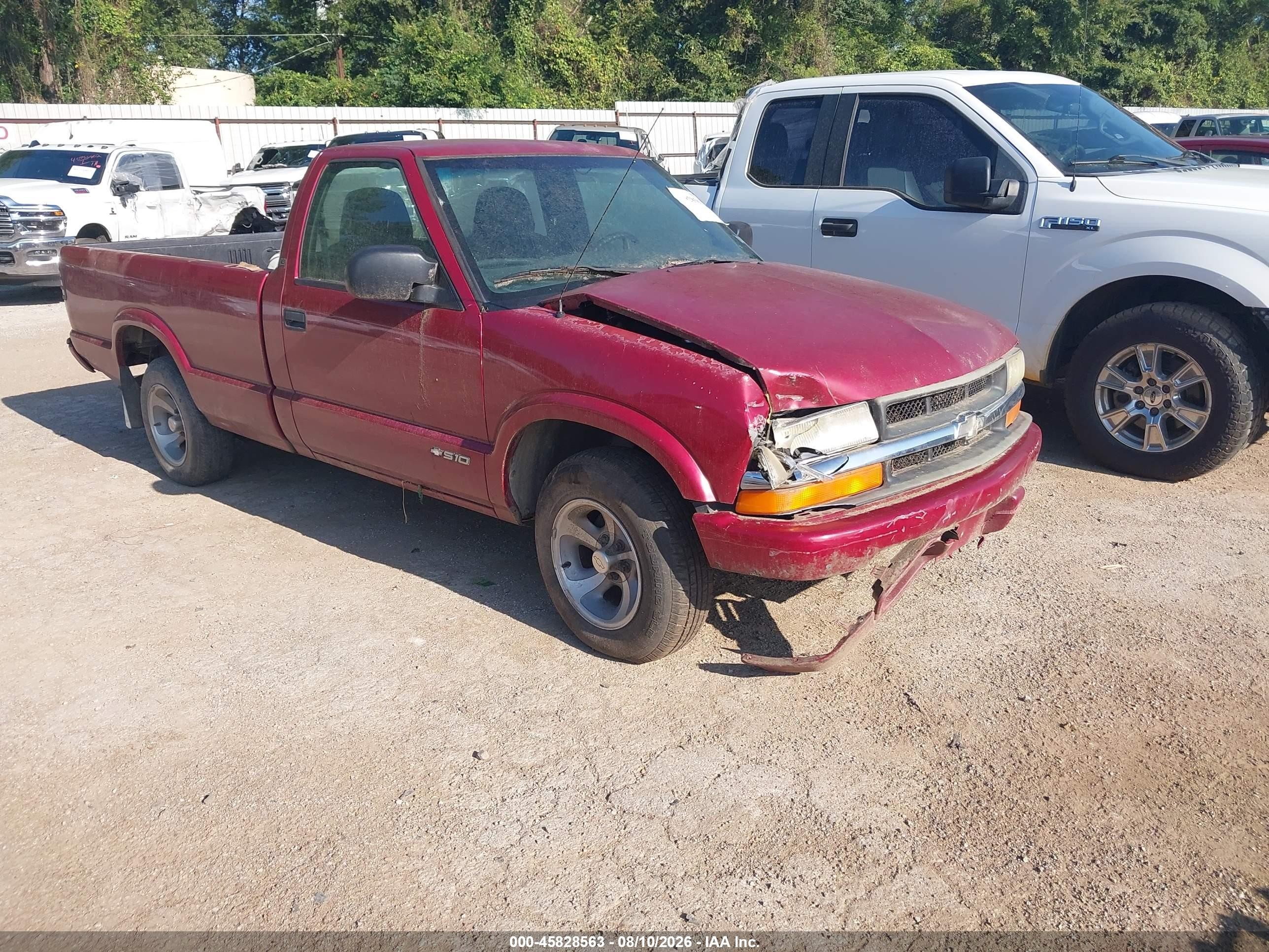 1999 Chevrolet S-10 Ls Темно-бордовый vin: 1GCCS14X7XK146057