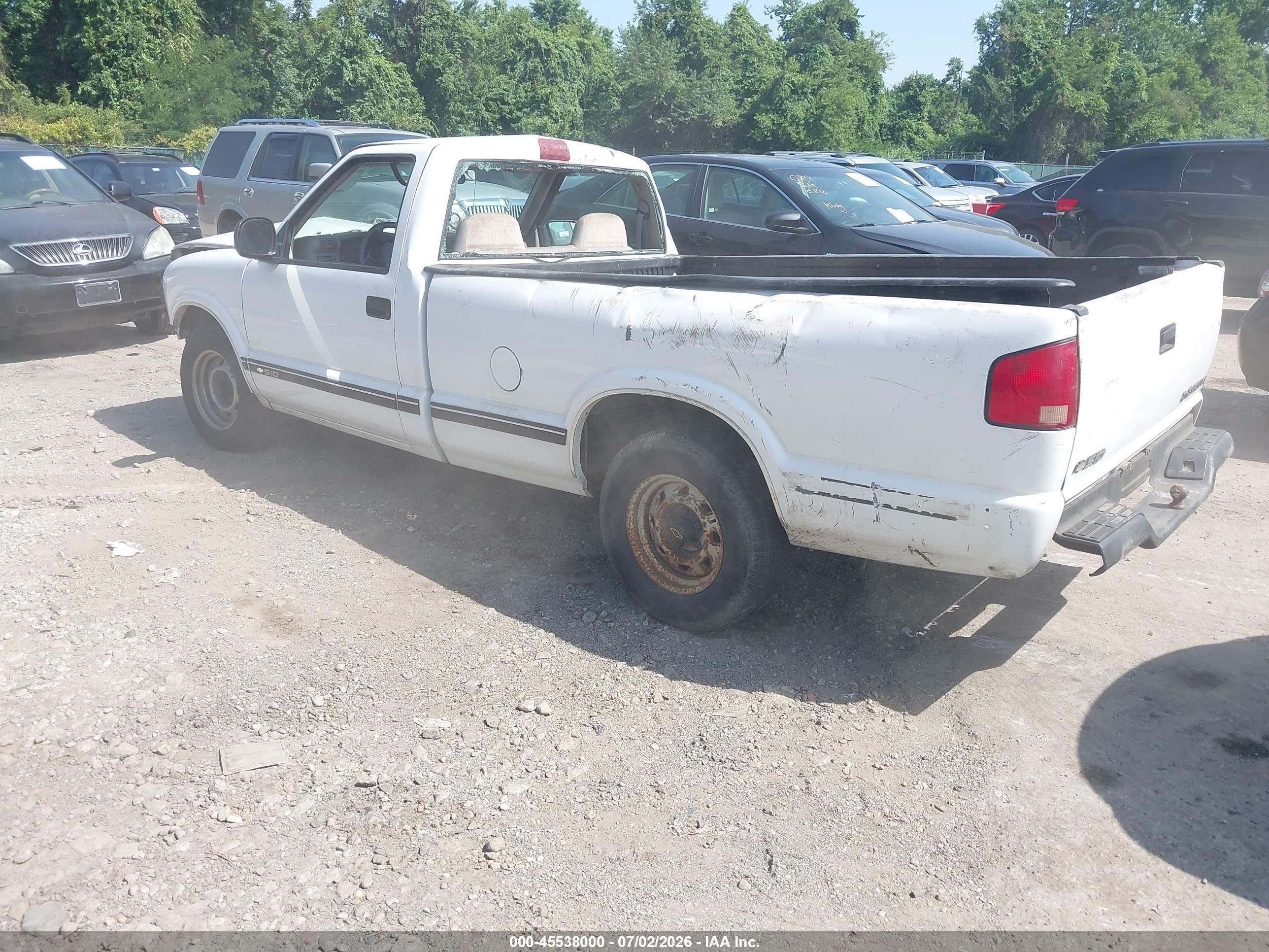 1996 Chevrolet S Truck S10 Белый vin: 1GCCS14X8TK208057