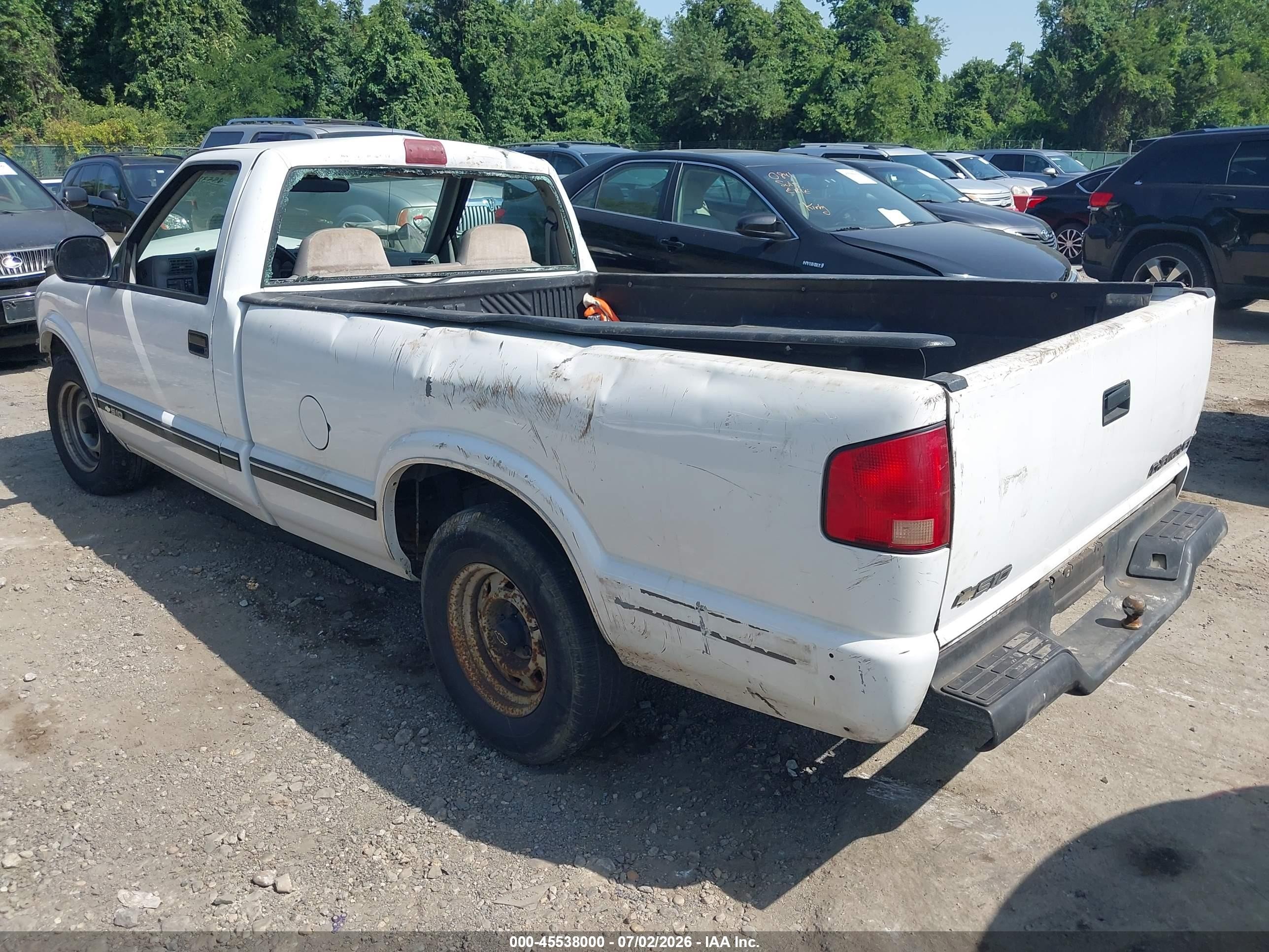 1996 Chevrolet S Truck S10 Белый vin: 1GCCS14X8TK208057