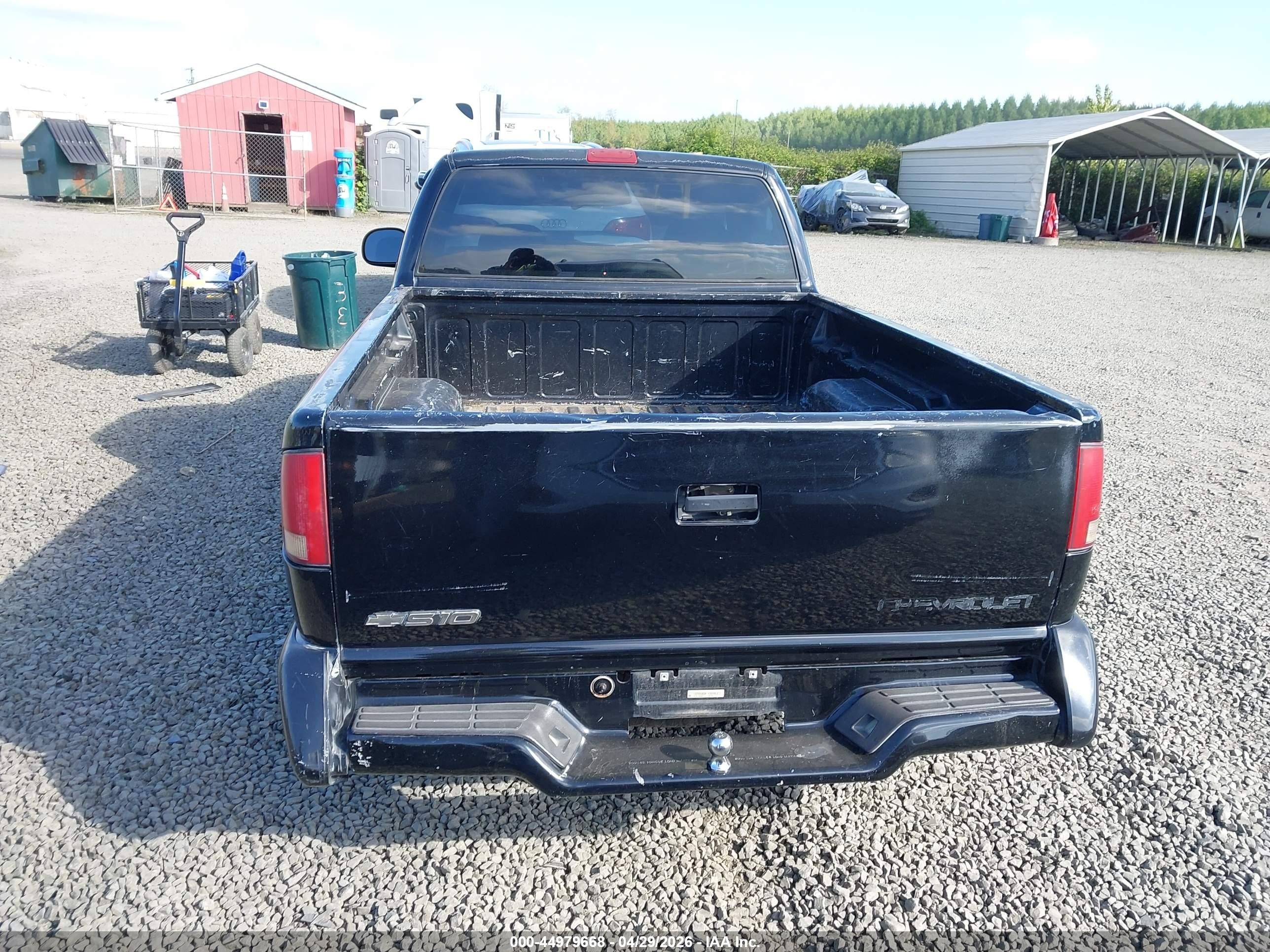 1997 Chevrolet S-10 Ls Fleetside Black vin: 1GCCS14X8V8126104