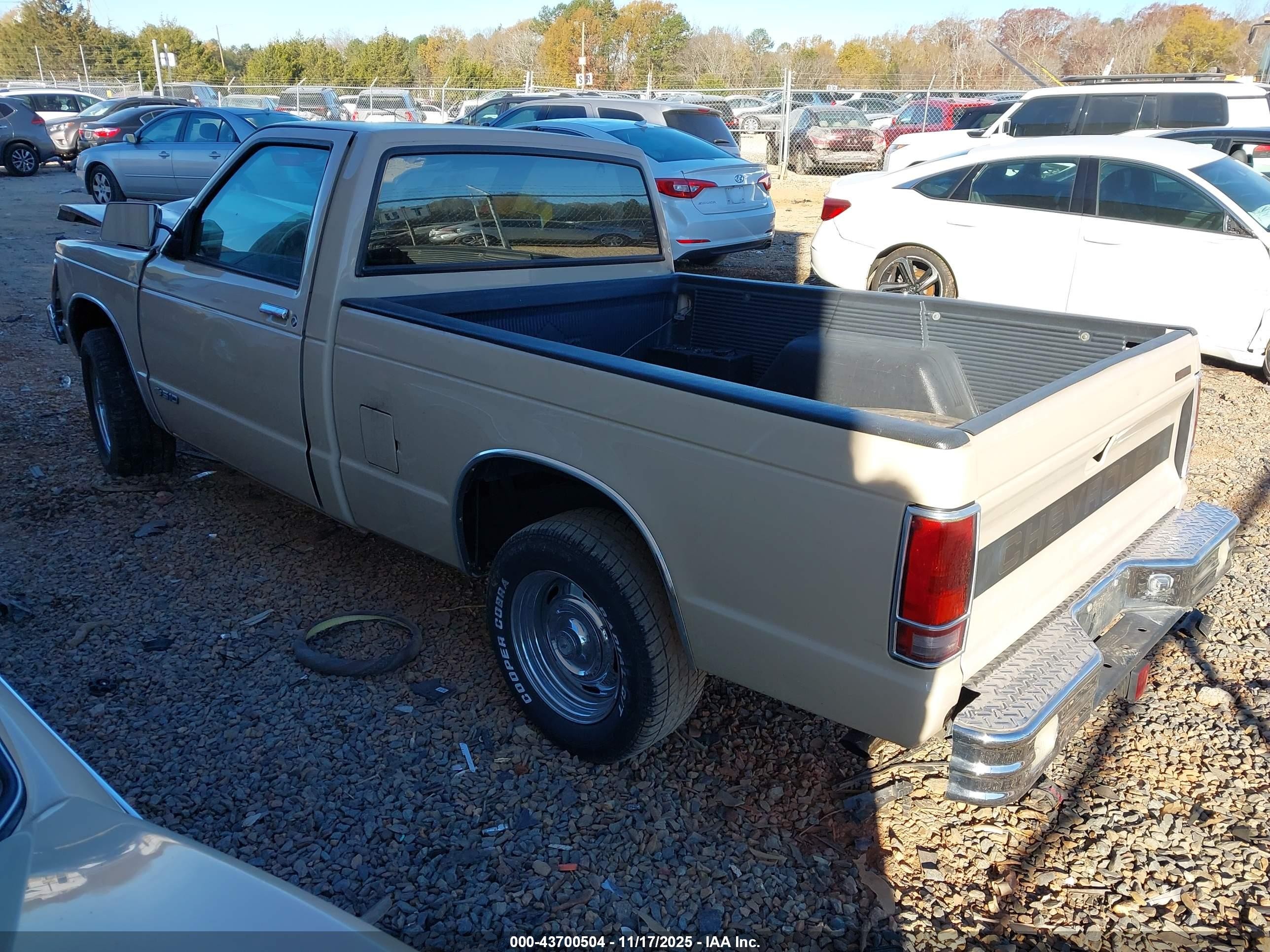 1993 Chevrolet S Truck S10 Beige vin: 1GCCS14Z0P8174409