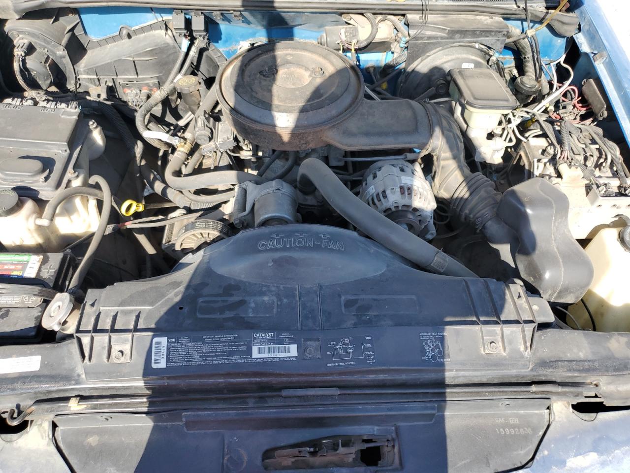 1995 Chevrolet S Truck S10 Blue vin: 1GCCS14Z0S8111075