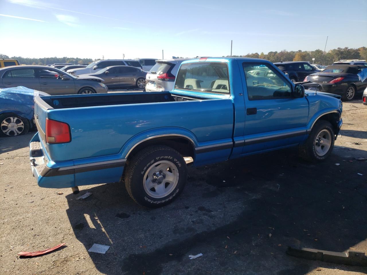 1995 Chevrolet S Truck S10 Blue vin: 1GCCS14Z4S8134973