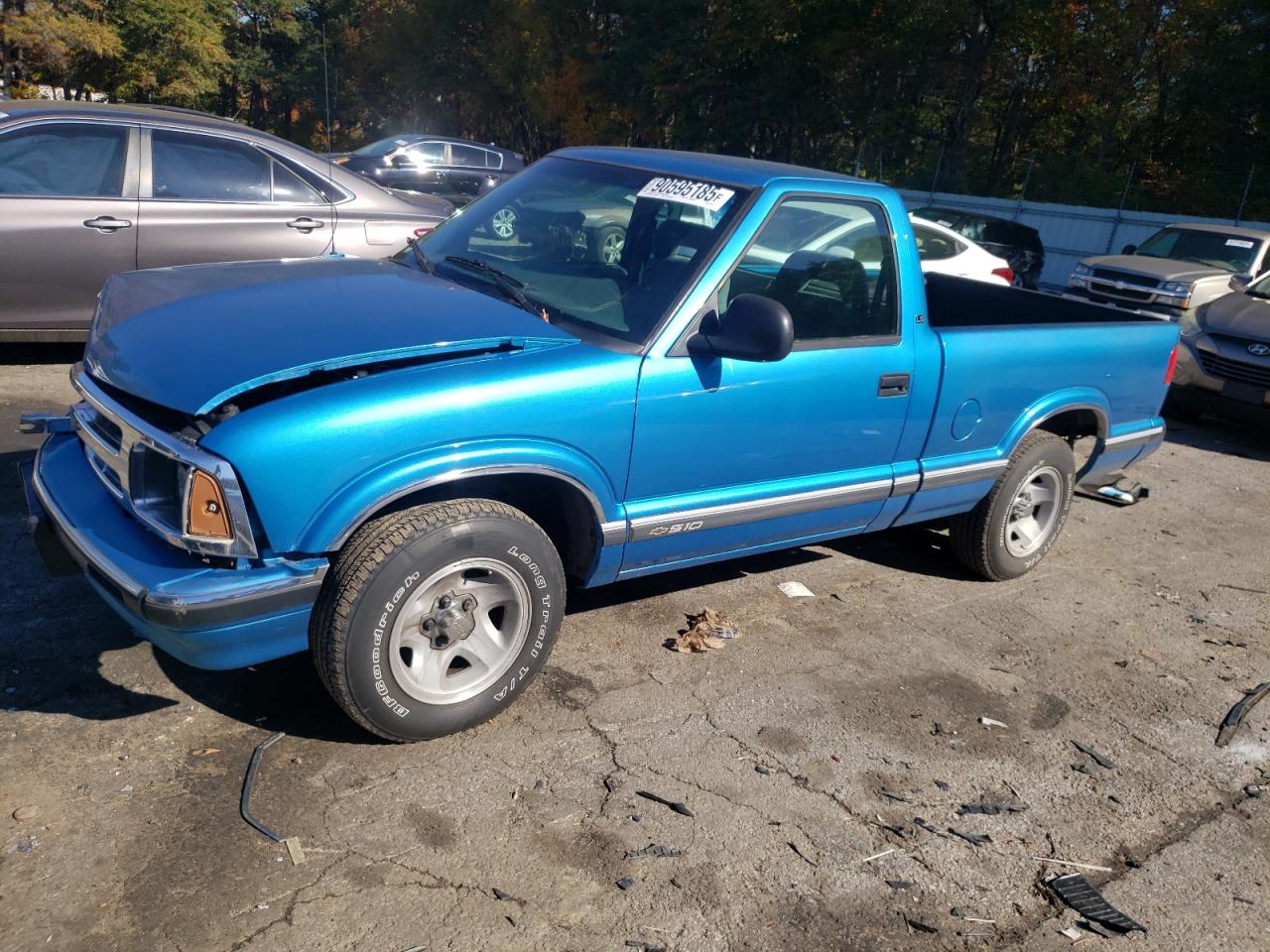1995 Chevrolet S Truck S10 Blue vin: 1GCCS14Z4S8134973
