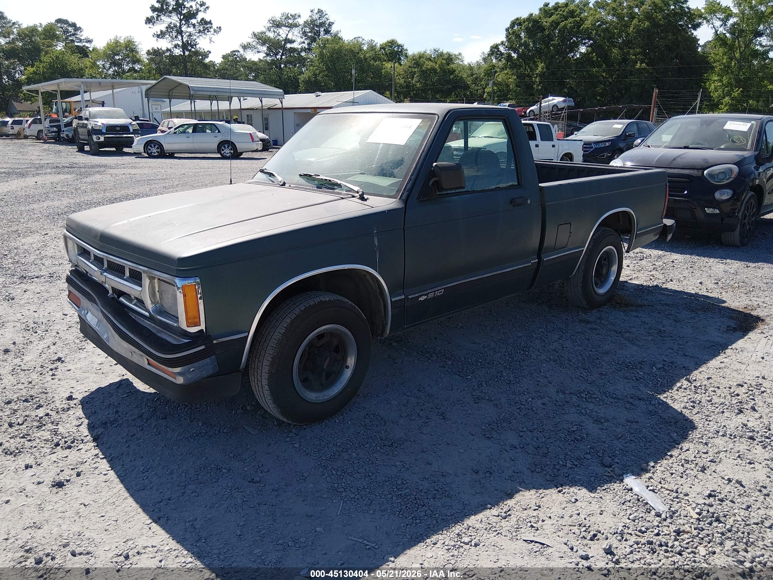 1993 Chevrolet S Truck S10 Green vin: 1GCCS14Z5P0154204