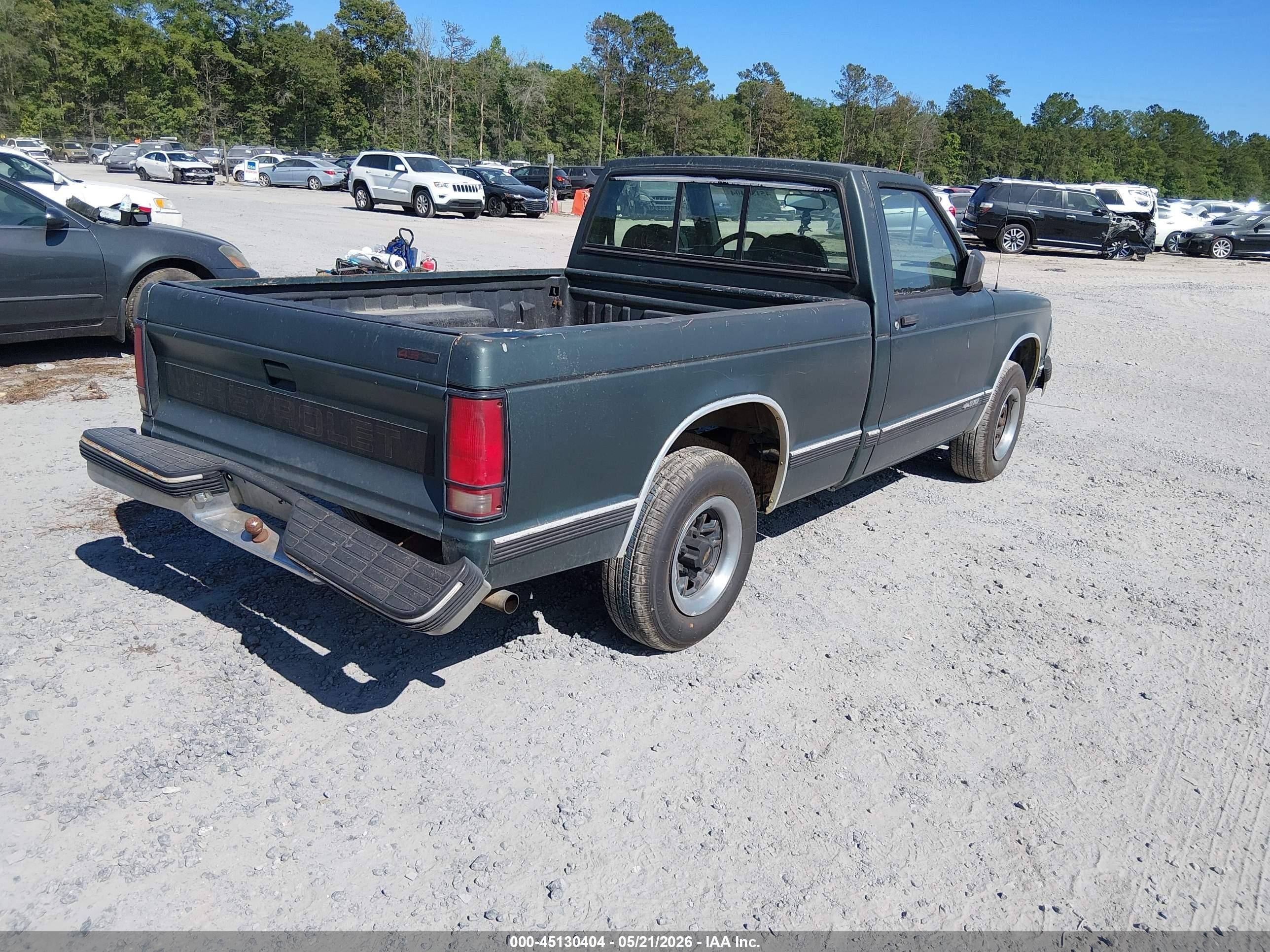 1993 Chevrolet S Truck S10 Green vin: 1GCCS14Z5P0154204