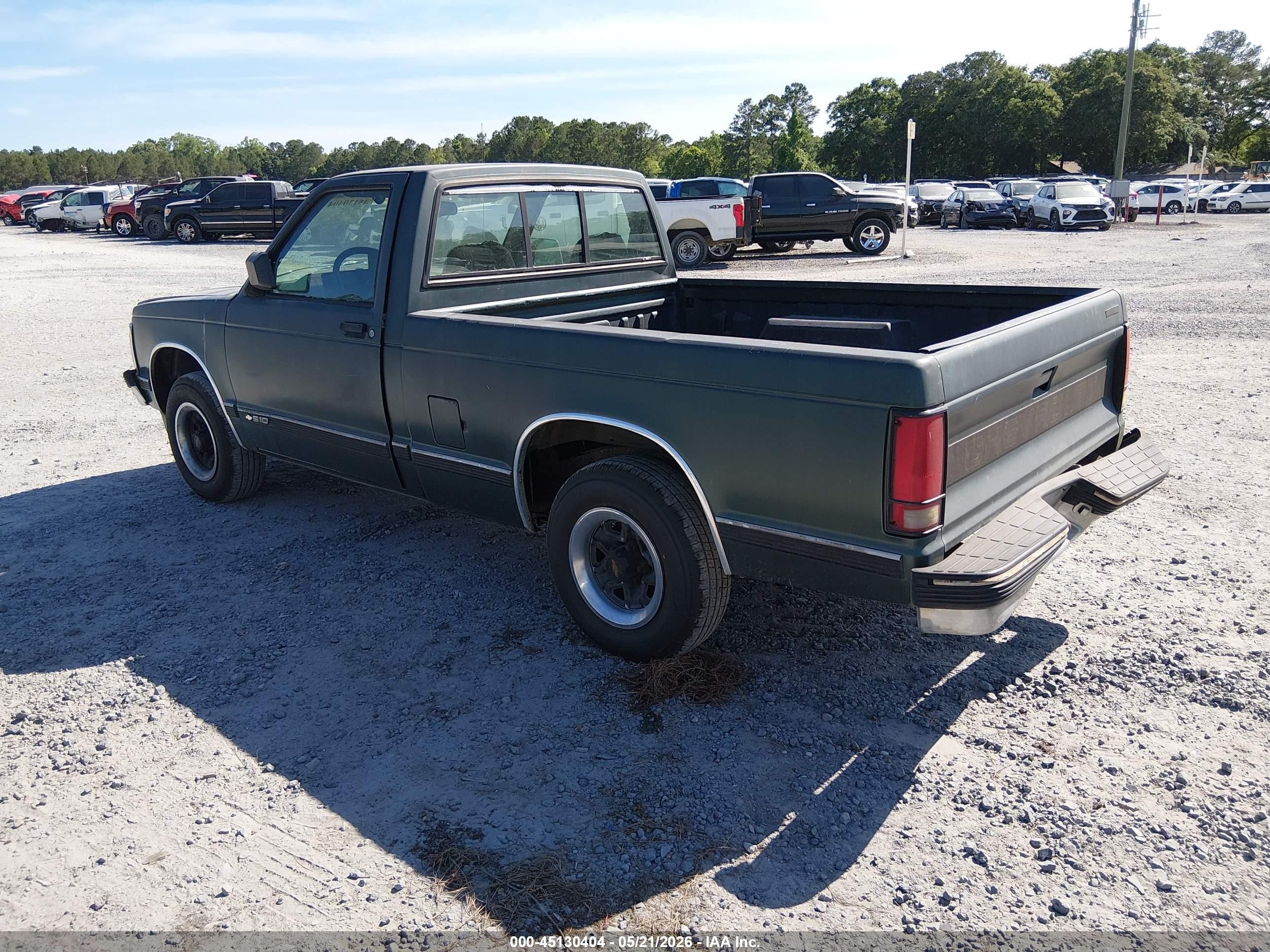 1993 Chevrolet S Truck S10 Green vin: 1GCCS14Z5P0154204