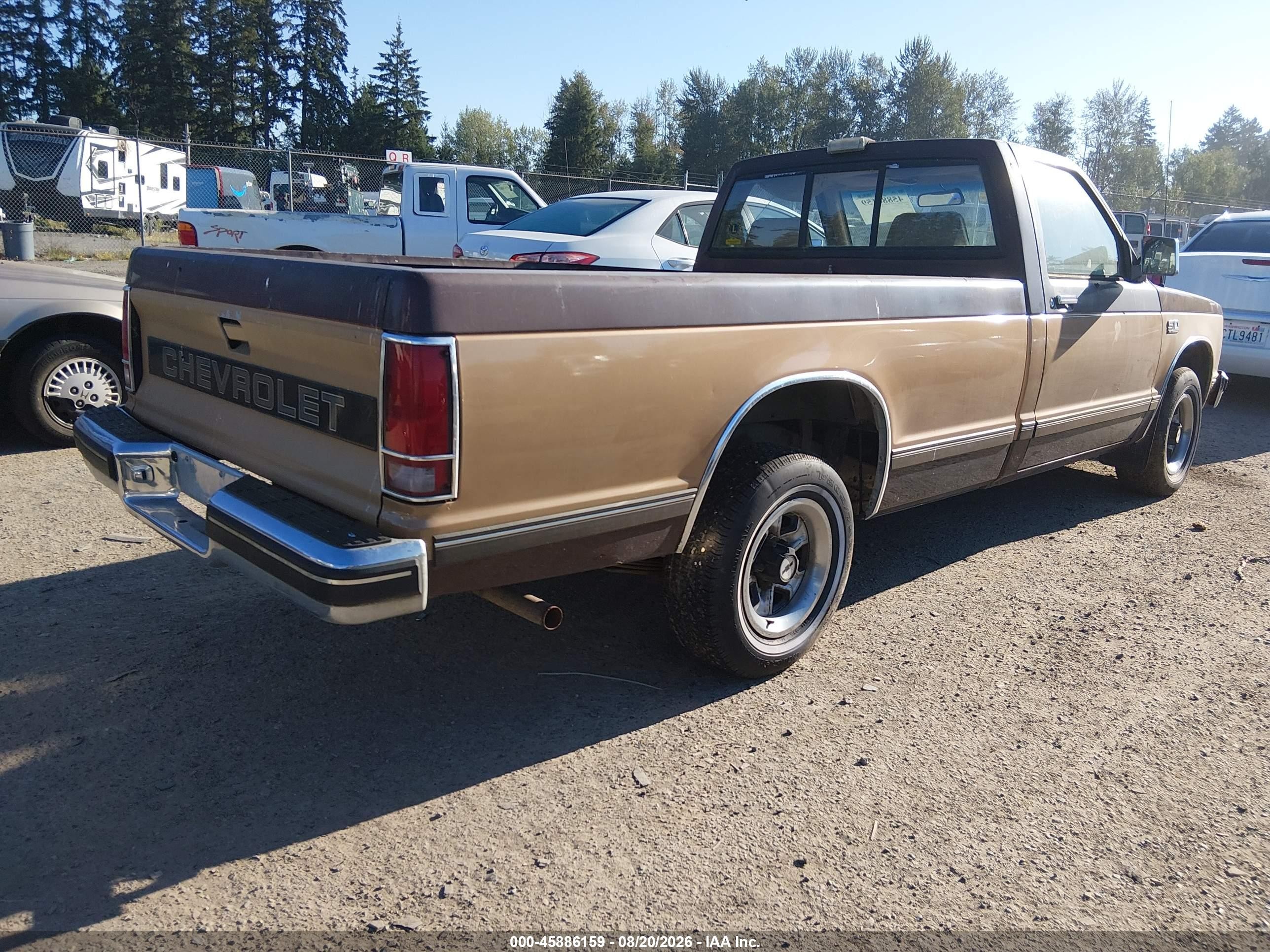 1989 Chevrolet S Truck S10 Brown vin: 1GCCS14Z6K8126292