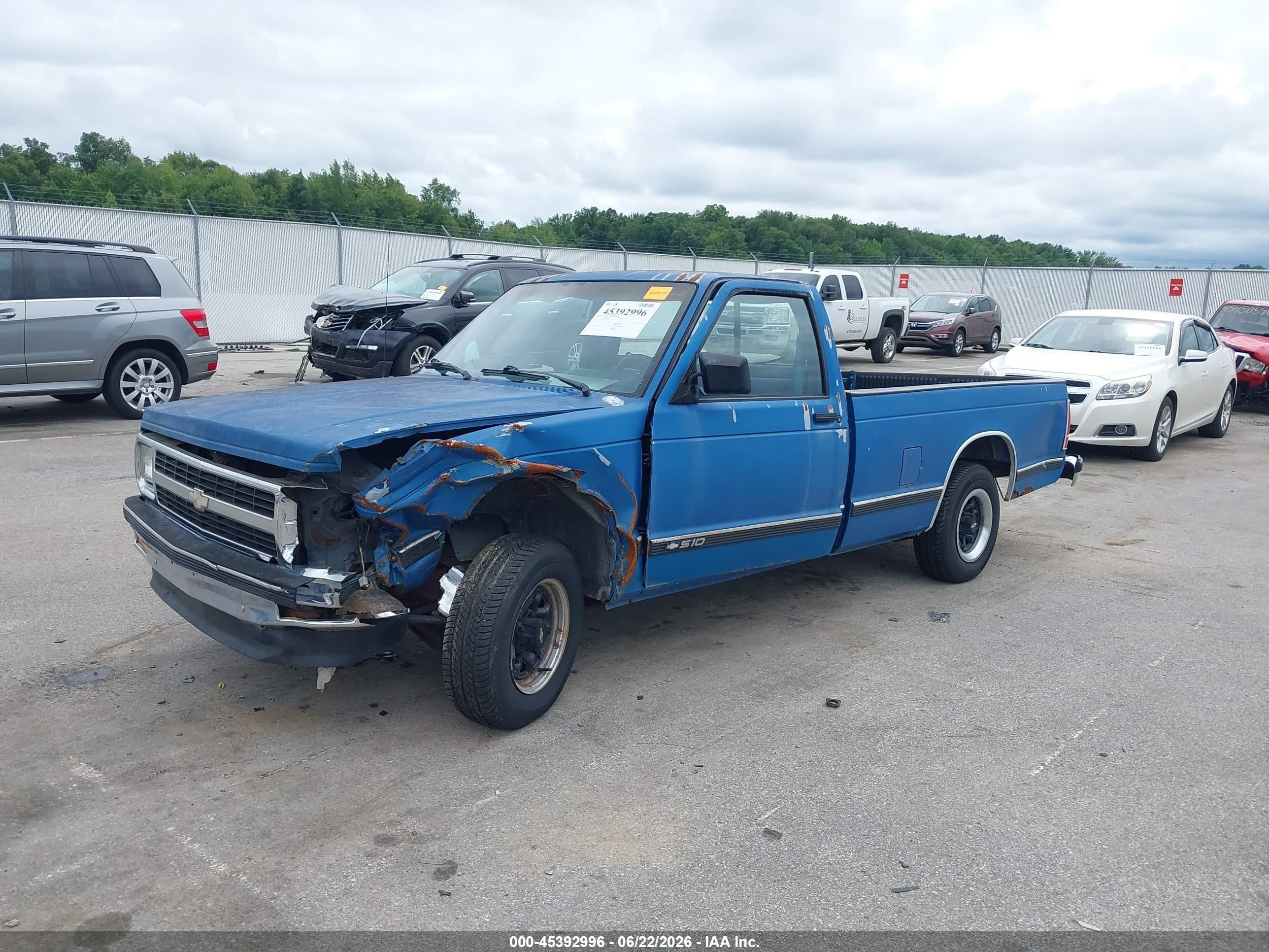 1991 Chevrolet S Truck S10 Синий vin: 1GCCS14Z6M2296237