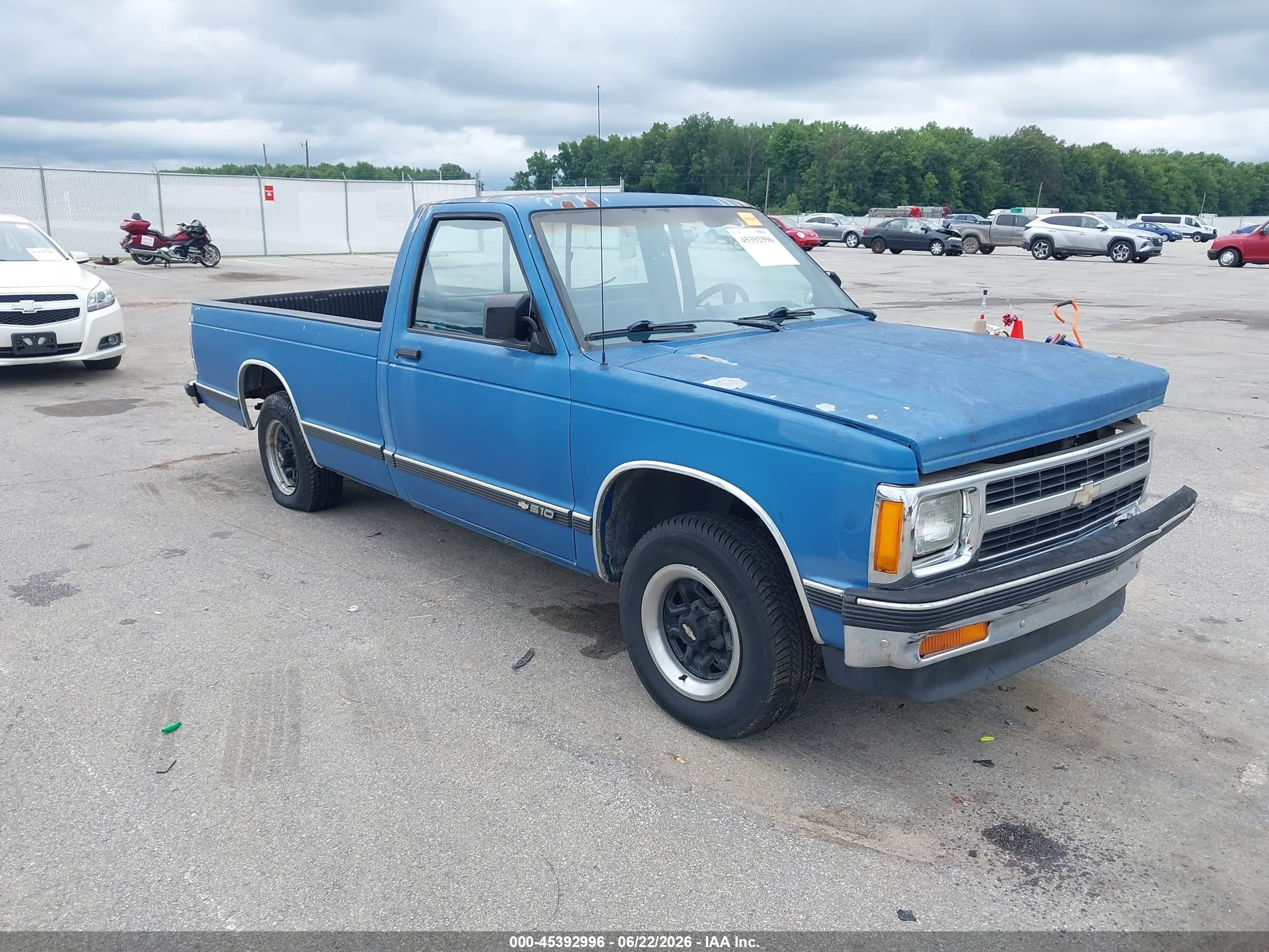1991 Chevrolet S Truck S10 Синий vin: 1GCCS14Z6M2296237