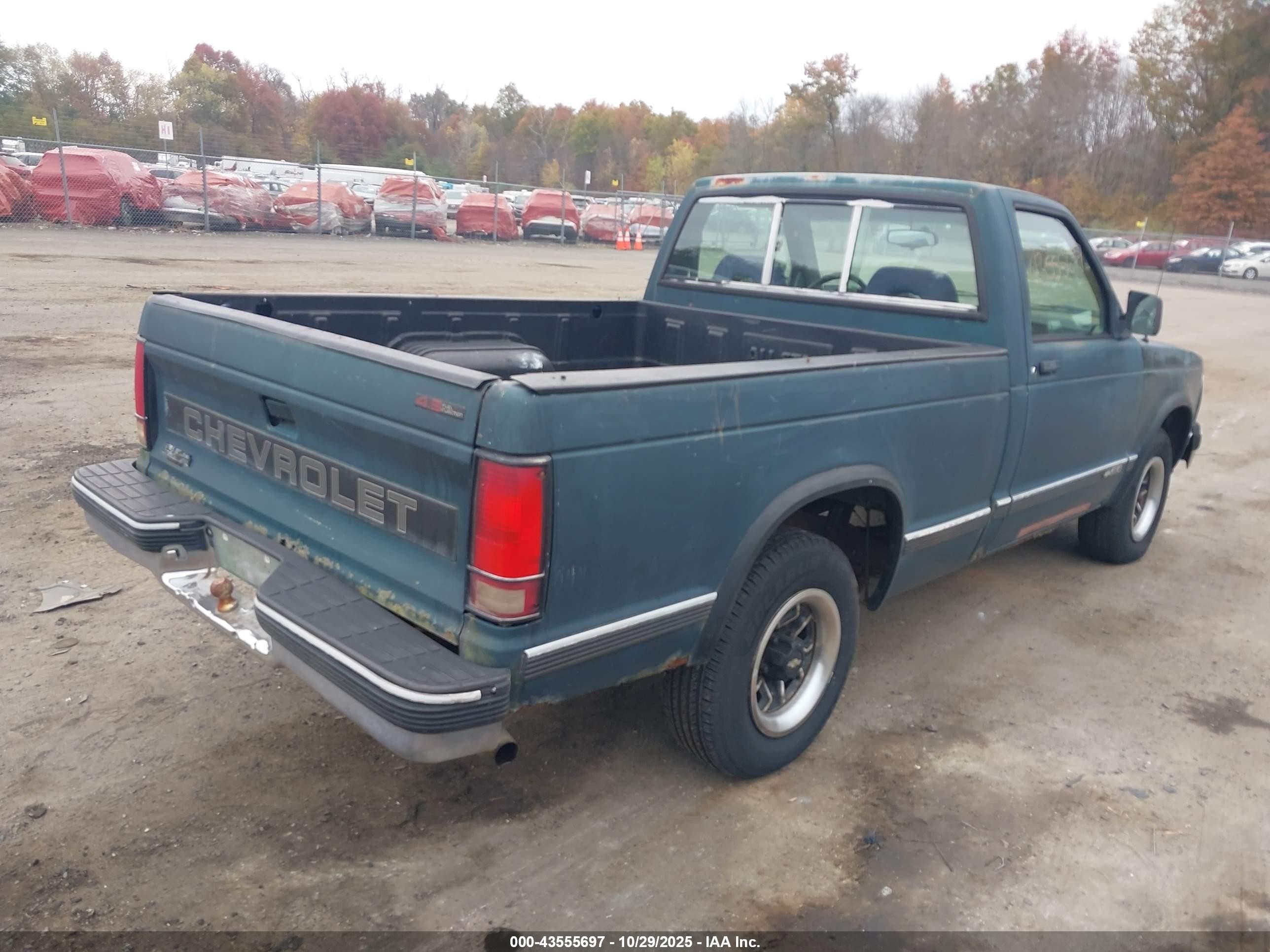 1993 Chevrolet S Truck S10 Green vin: 1GCCS14Z8P8147894