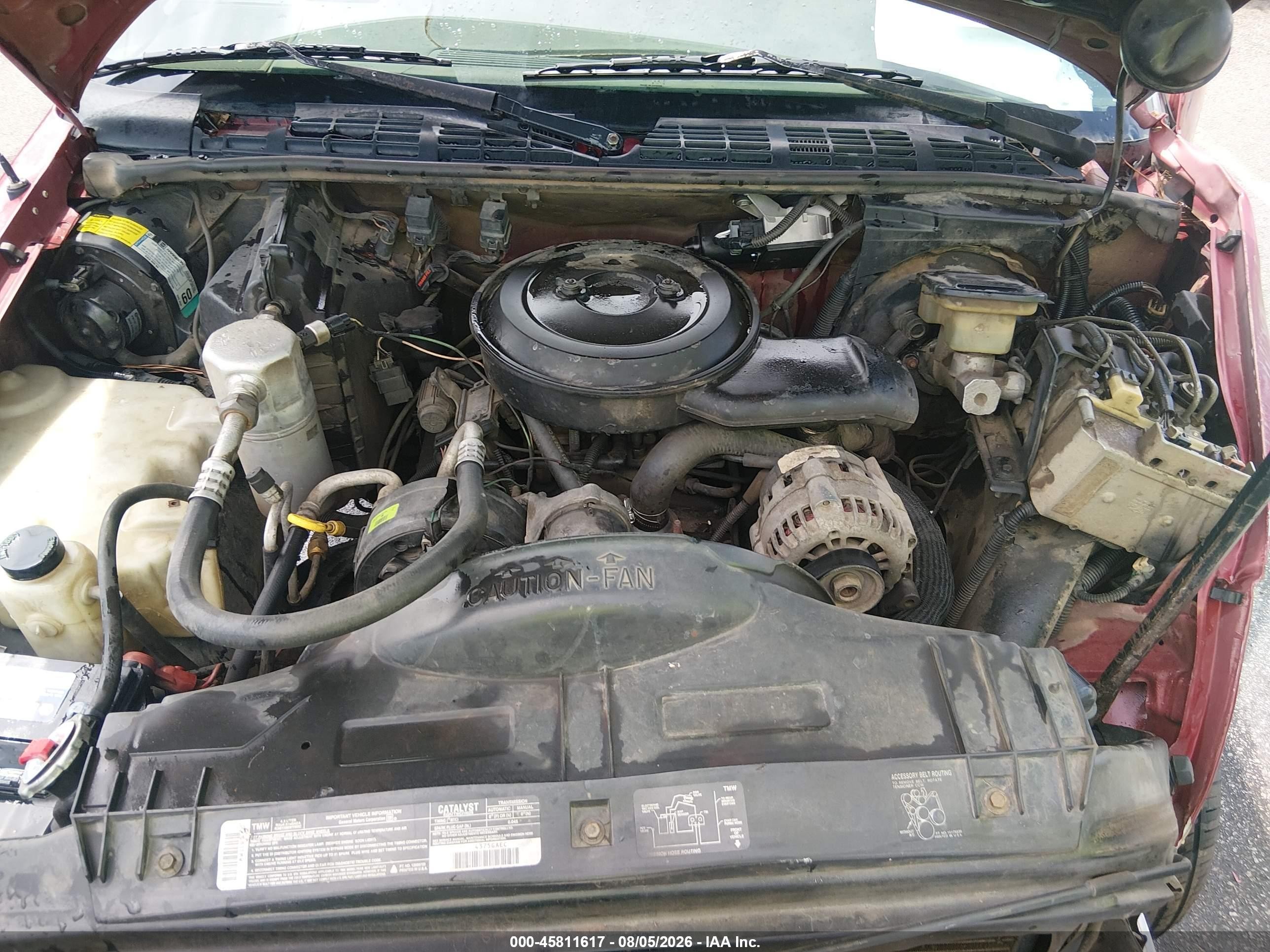 1994 Chevrolet S Truck S10 Красный vin: 1GCCS14Z8R8161622