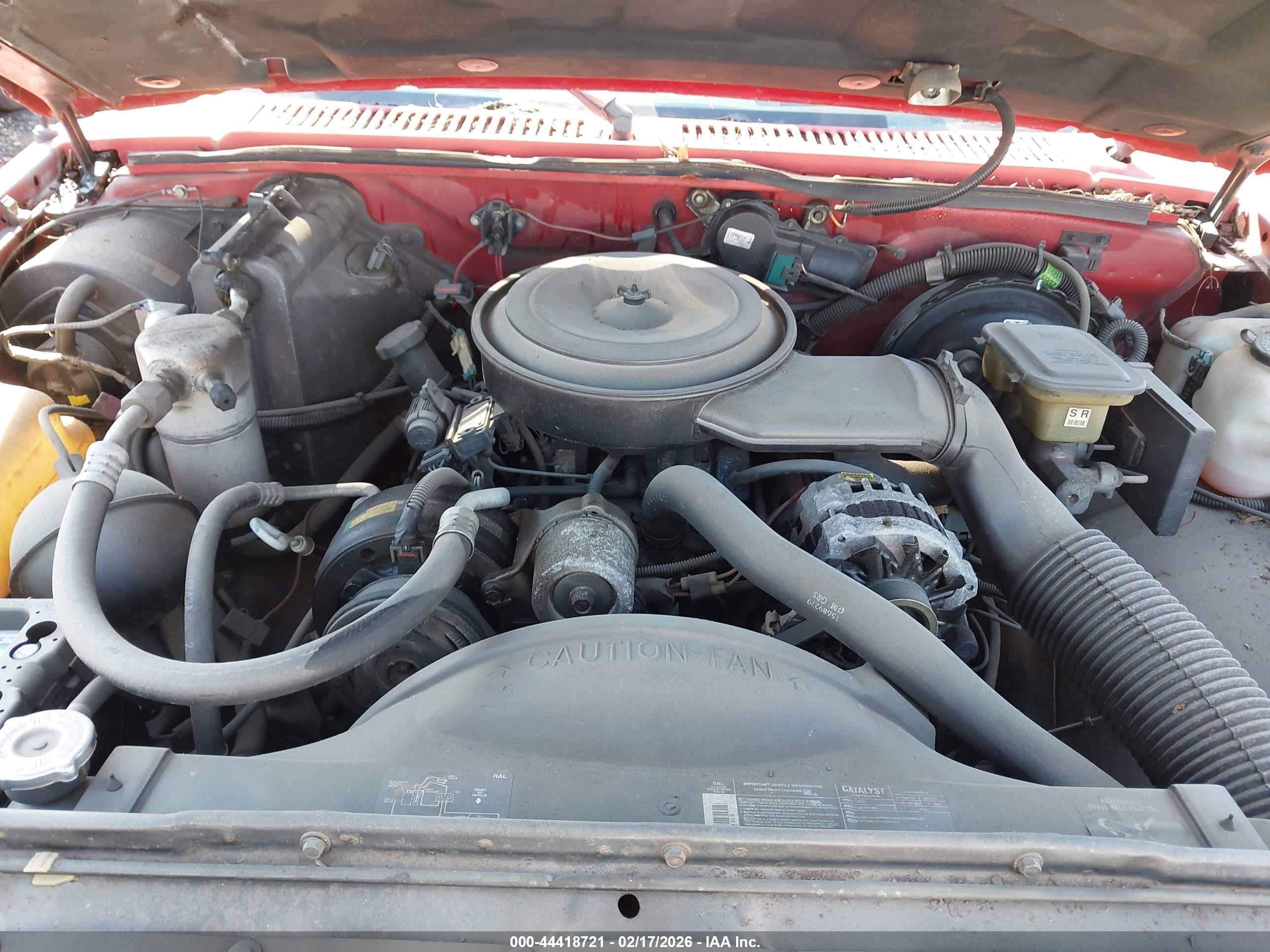 1993 Chevrolet S Truck S10 Red vin: 1GCCS14Z9P0166520