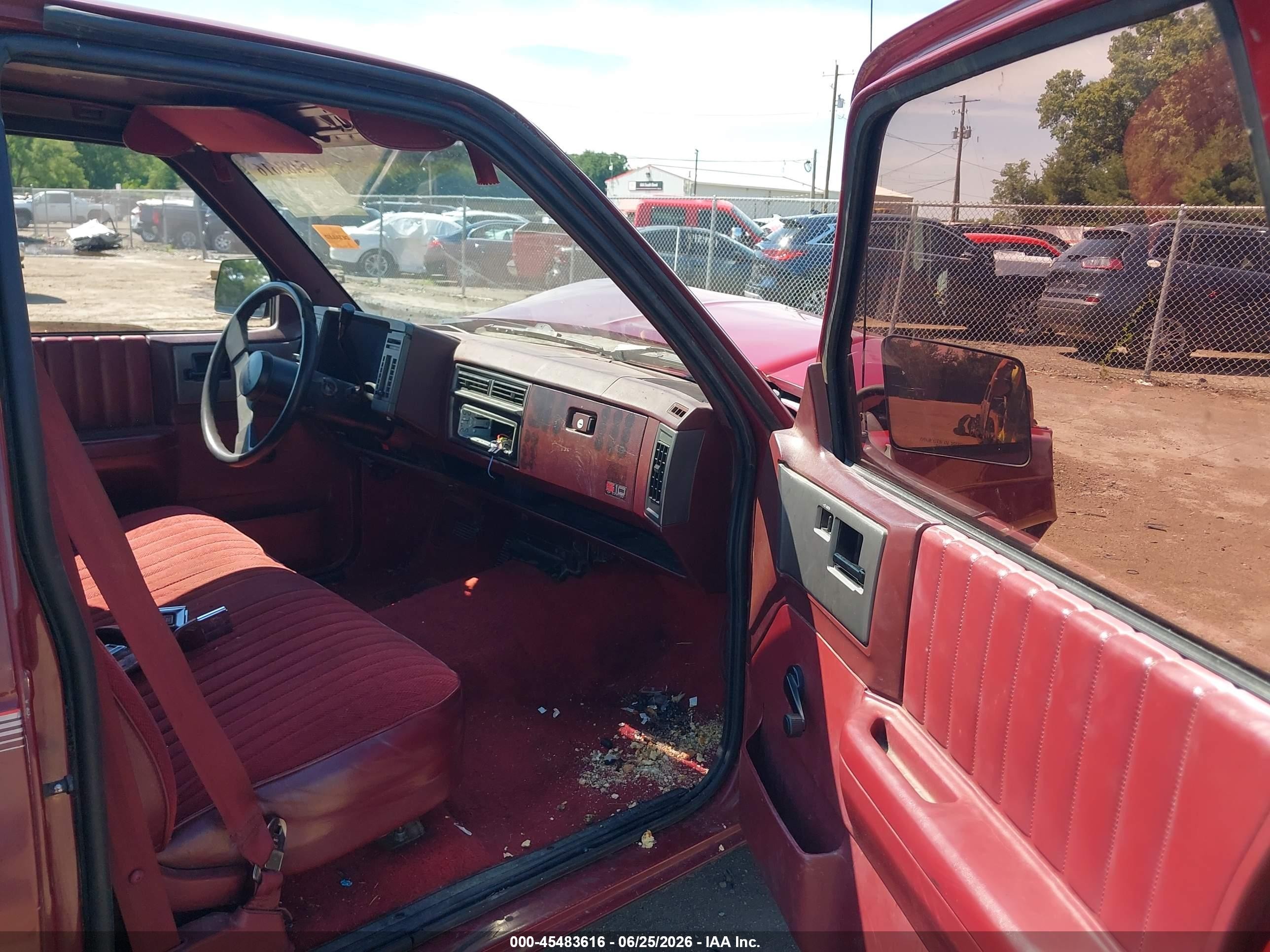 1991 Chevrolet S Truck S10 Red vin: 1GCCS14ZXM2115964