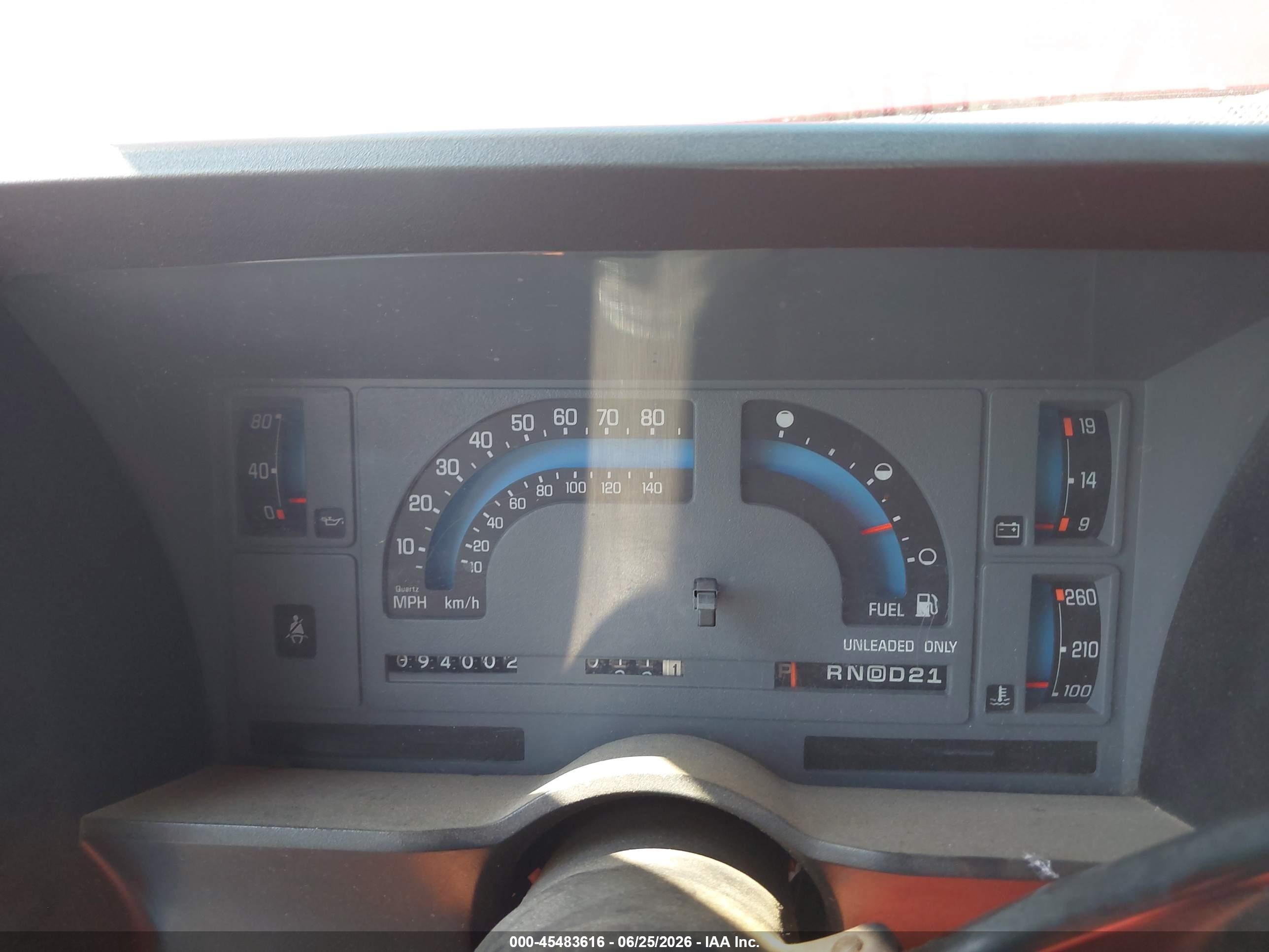 1991 Chevrolet S Truck S10 Red vin: 1GCCS14ZXM2115964
