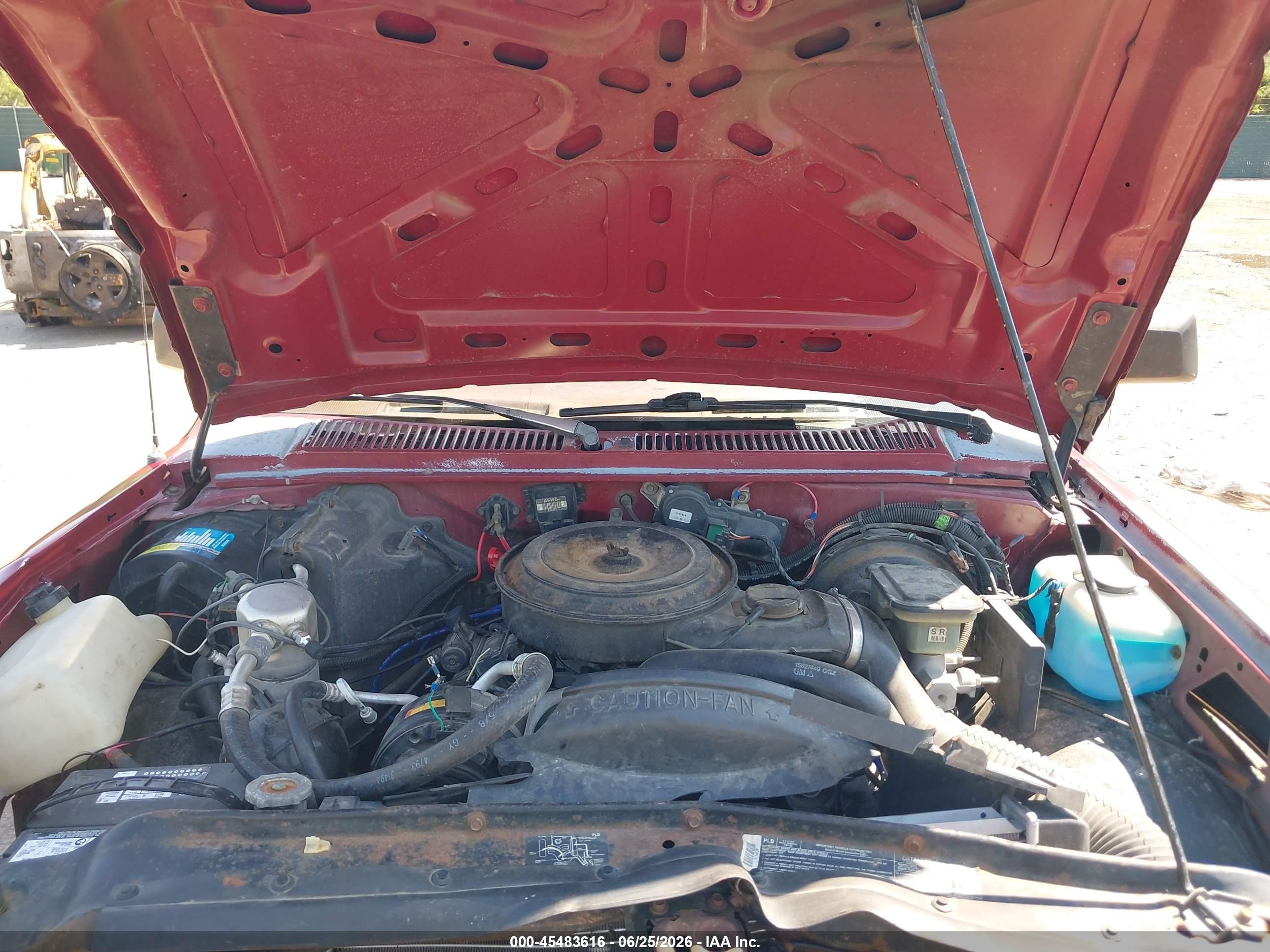 1991 Chevrolet S Truck S10 Red vin: 1GCCS14ZXM2115964