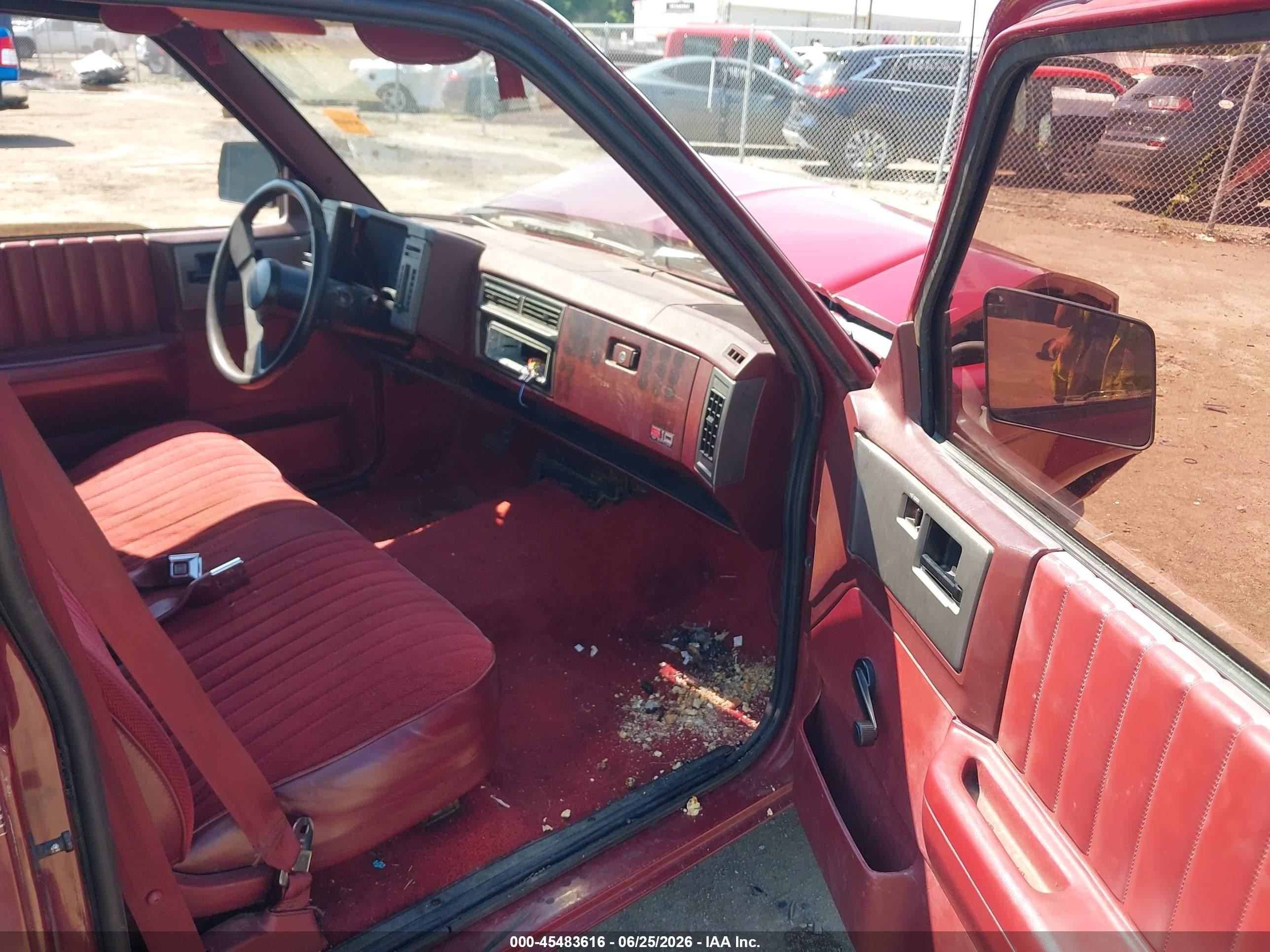 1991 Chevrolet S Truck S10 Red vin: 1GCCS14ZXM2115964