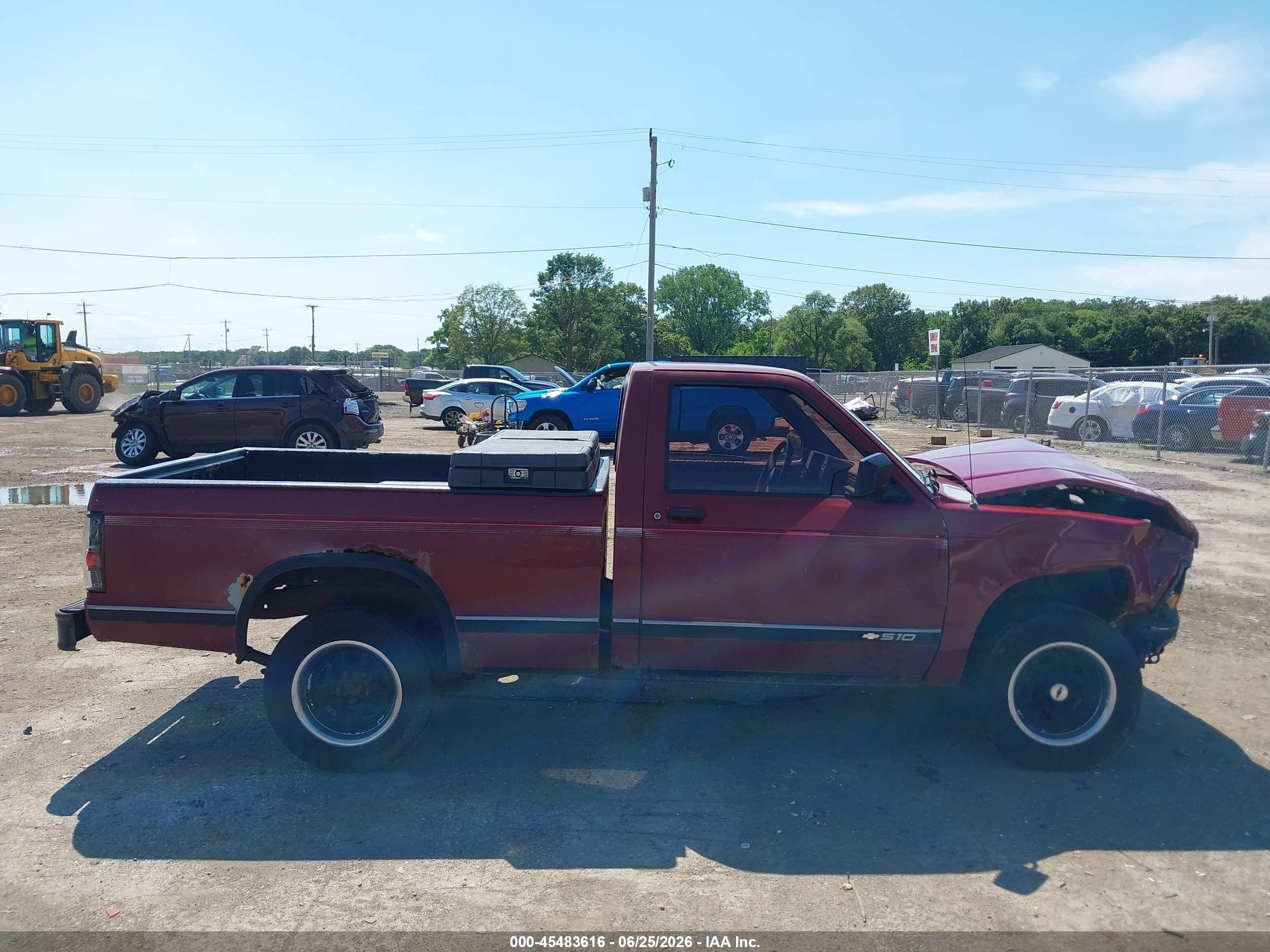 1991 Chevrolet S Truck S10 Red vin: 1GCCS14ZXM2115964