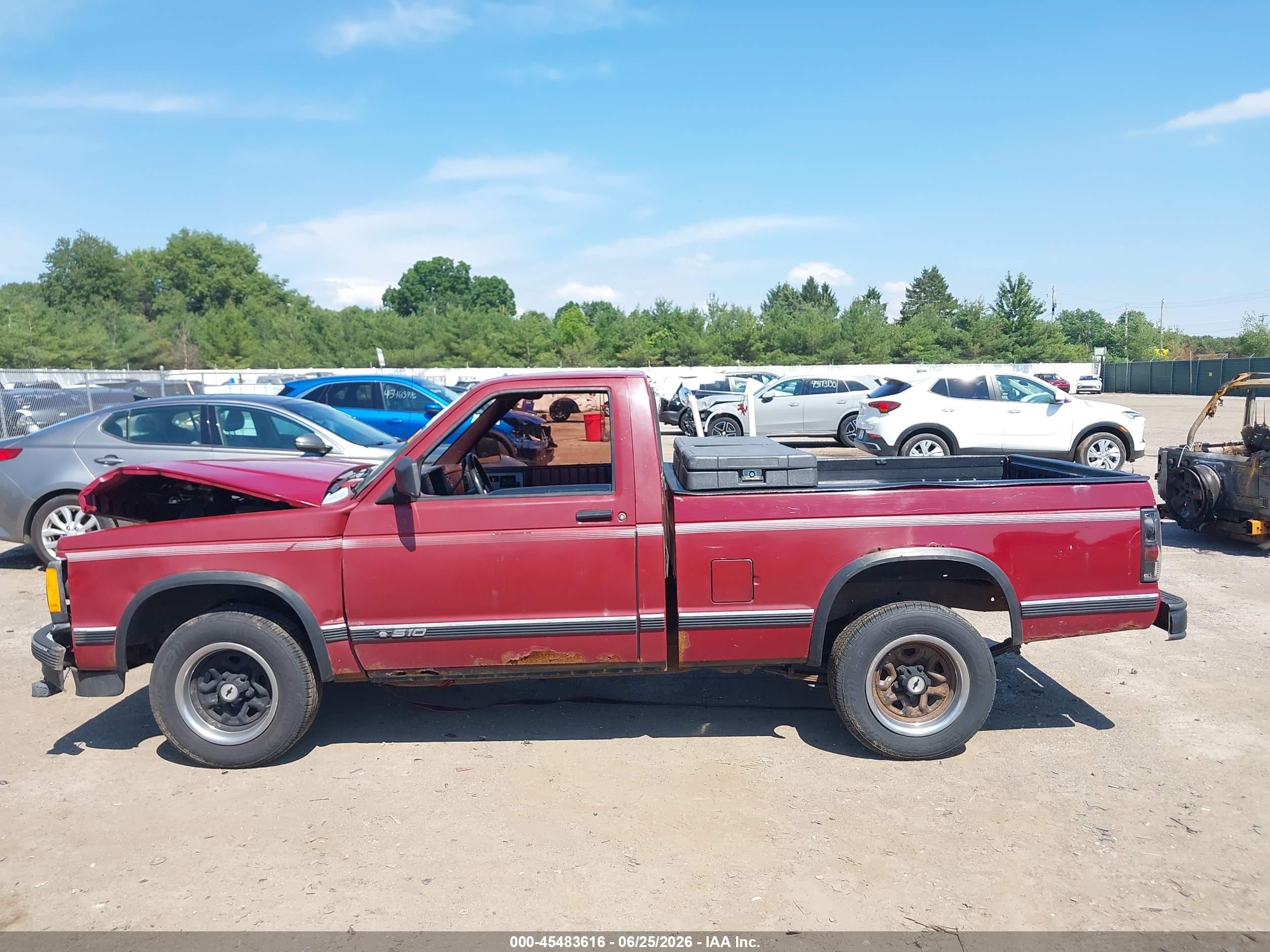 1991 Chevrolet S Truck S10 Red vin: 1GCCS14ZXM2115964