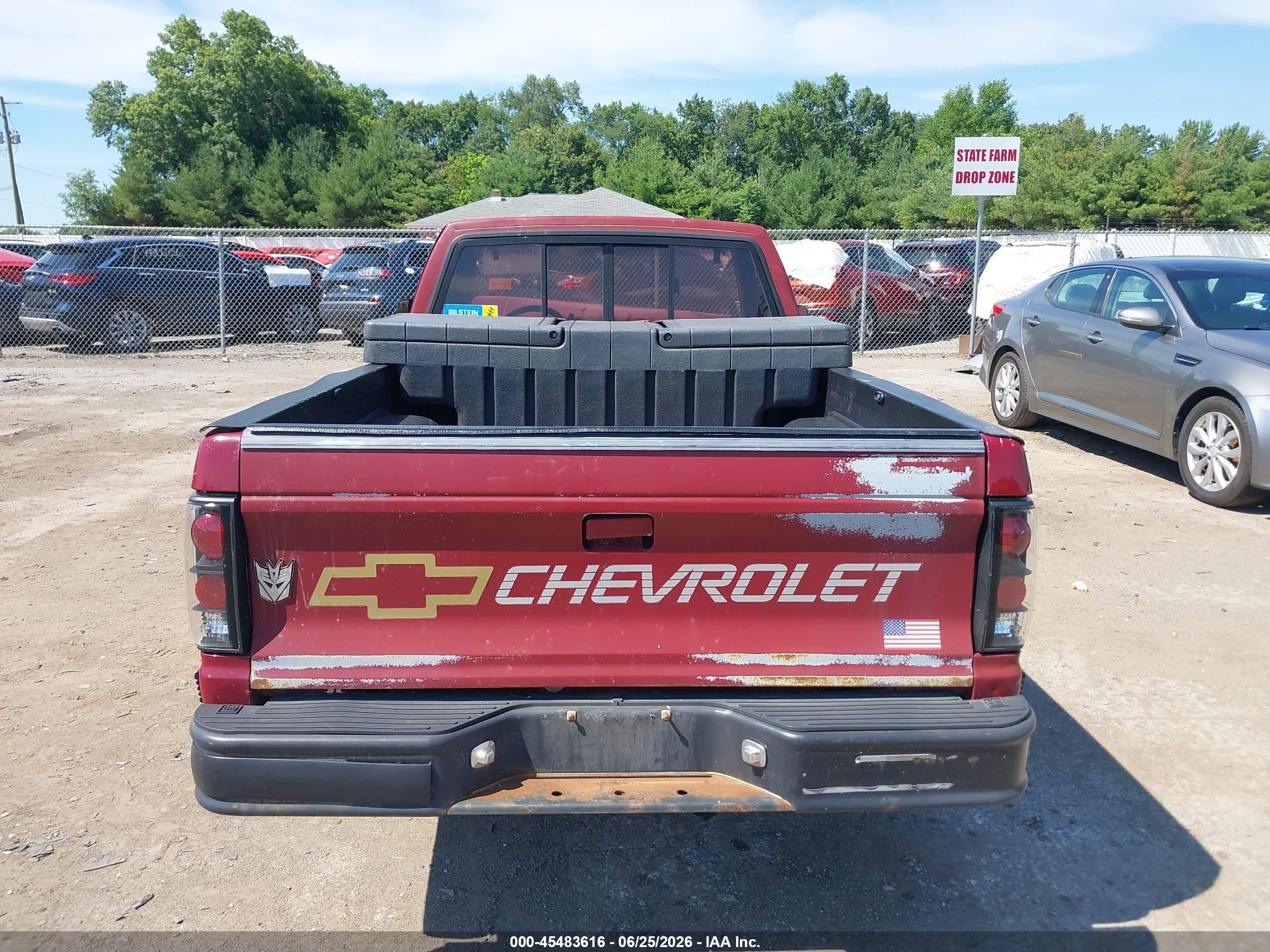 1991 Chevrolet S Truck S10 Red vin: 1GCCS14ZXM2115964