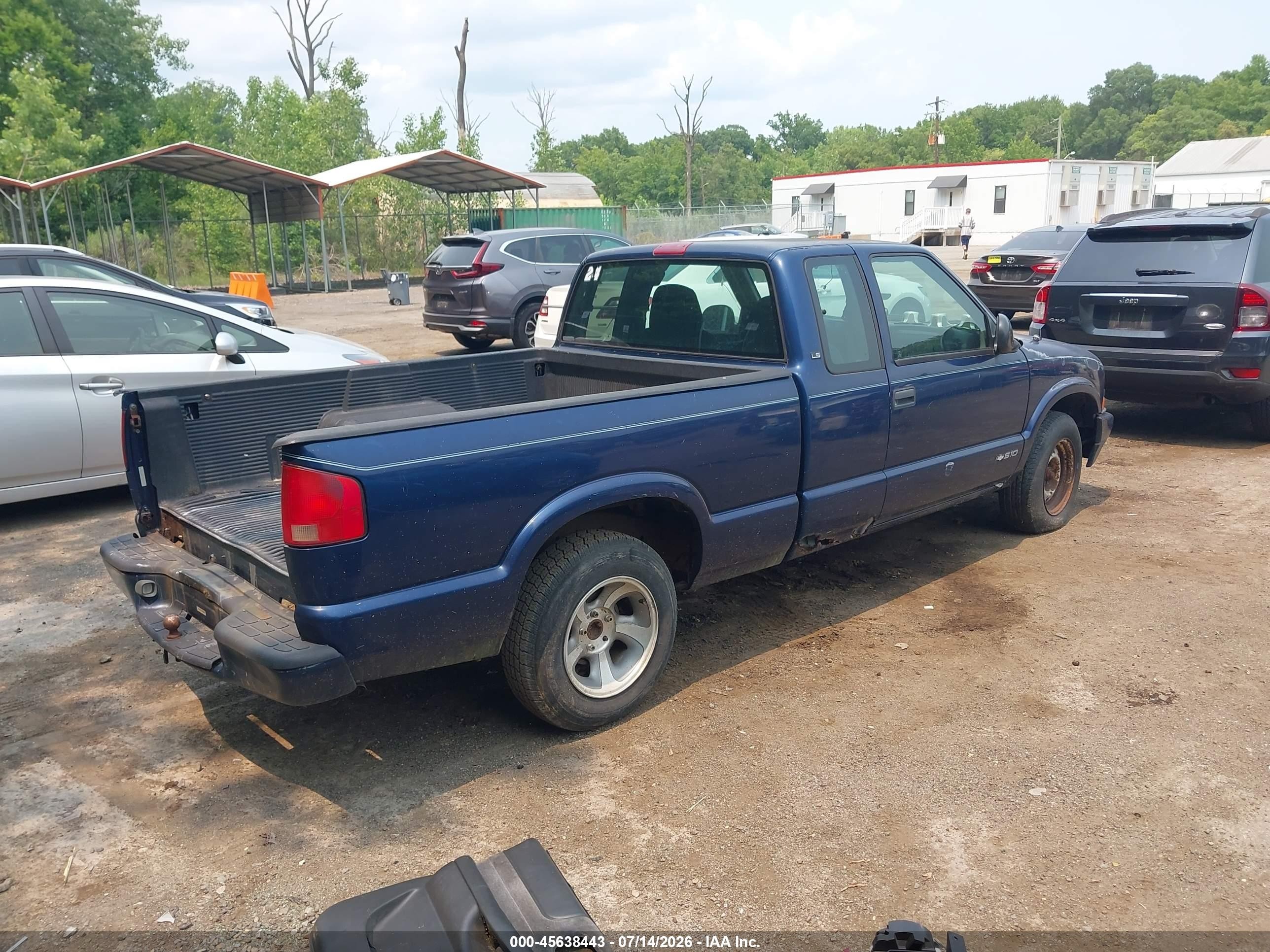 1998 Chevrolet S-10 Ls Синий vin: 1GCCS1941W8179436