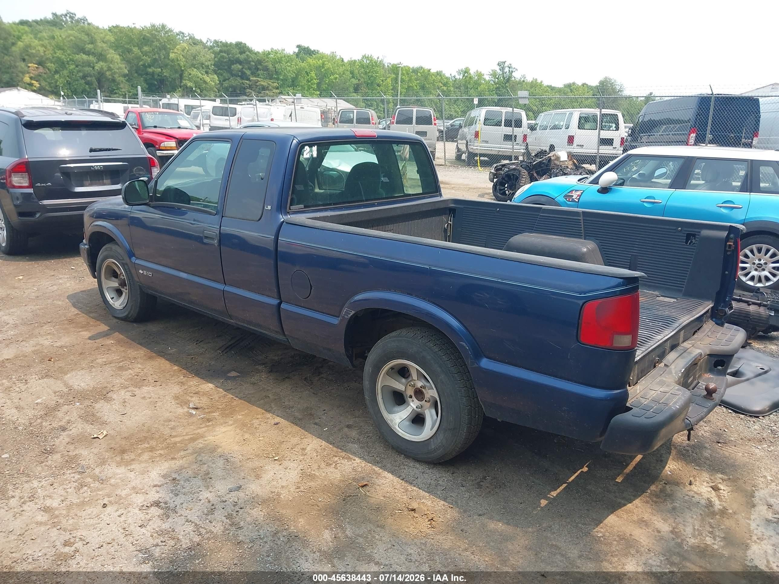 1998 Chevrolet S-10 Ls Синий vin: 1GCCS1941W8179436